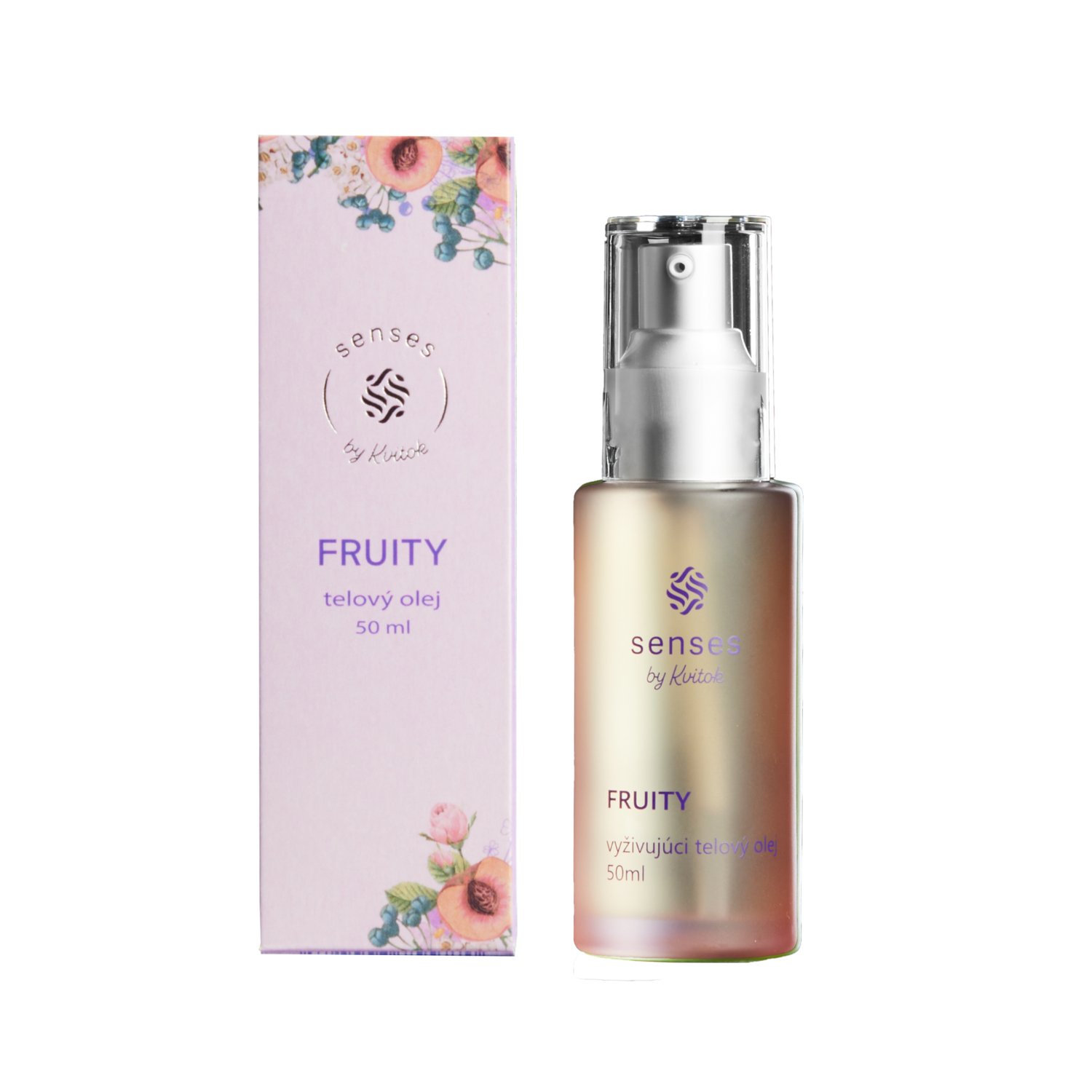 Kvitok Senses Vyživující tělový olej Fruity (50 ml) - s vůní malin