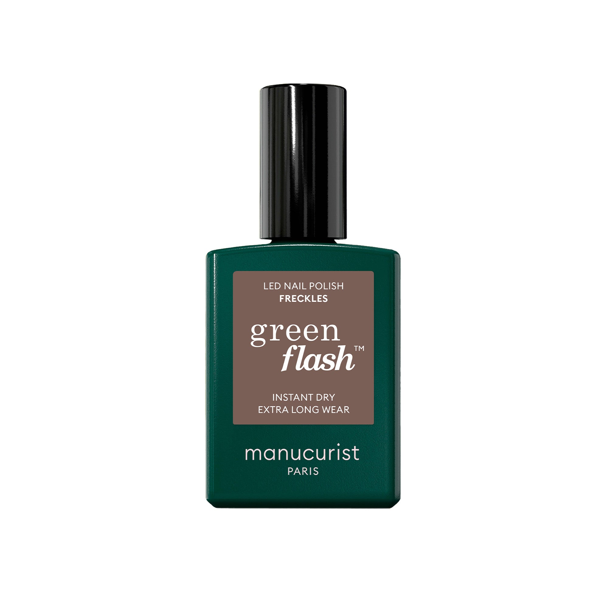 Manucurist Green Flash LED gel lak na nehty - Freckles (15 ml) - světle hnědá latte barva Manucurist