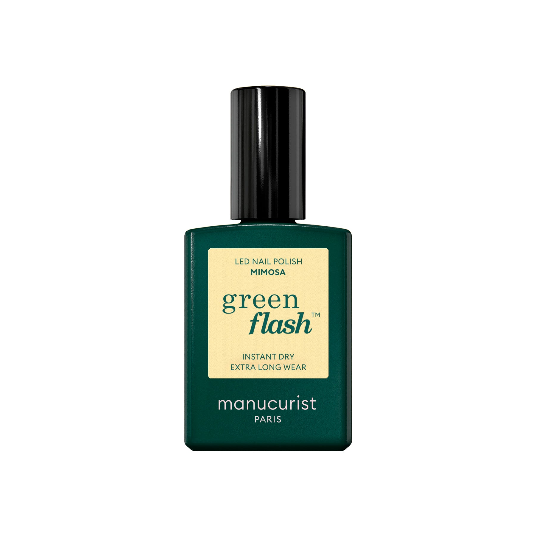 Manucurist Green Flash LED gel lak na nehty - Mimosa (15 ml) - pastelově žlutá barva Manucurist