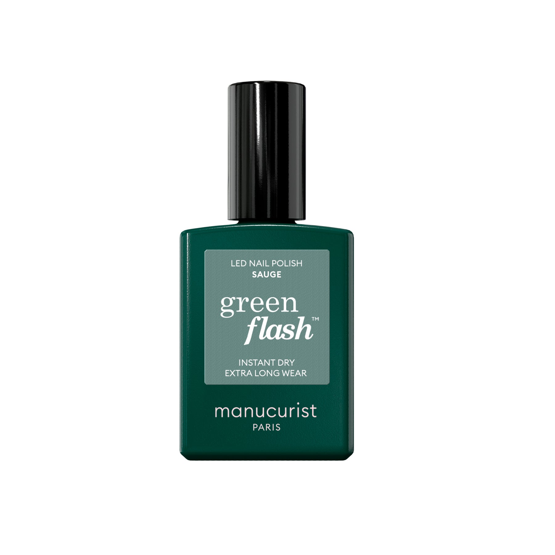Manucurist Green Flash LED gel lak na nehty - Sauge (15 ml) - jemná