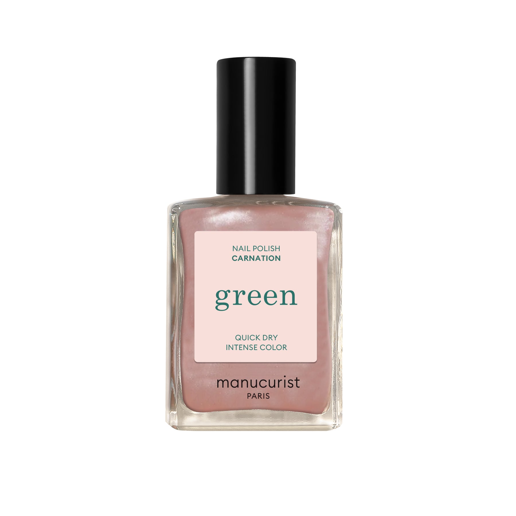 Manucurist Green schnoucí lak na nehty - Carnation (15 ml) - perleťový růžovo-béžový odstín Manucurist
