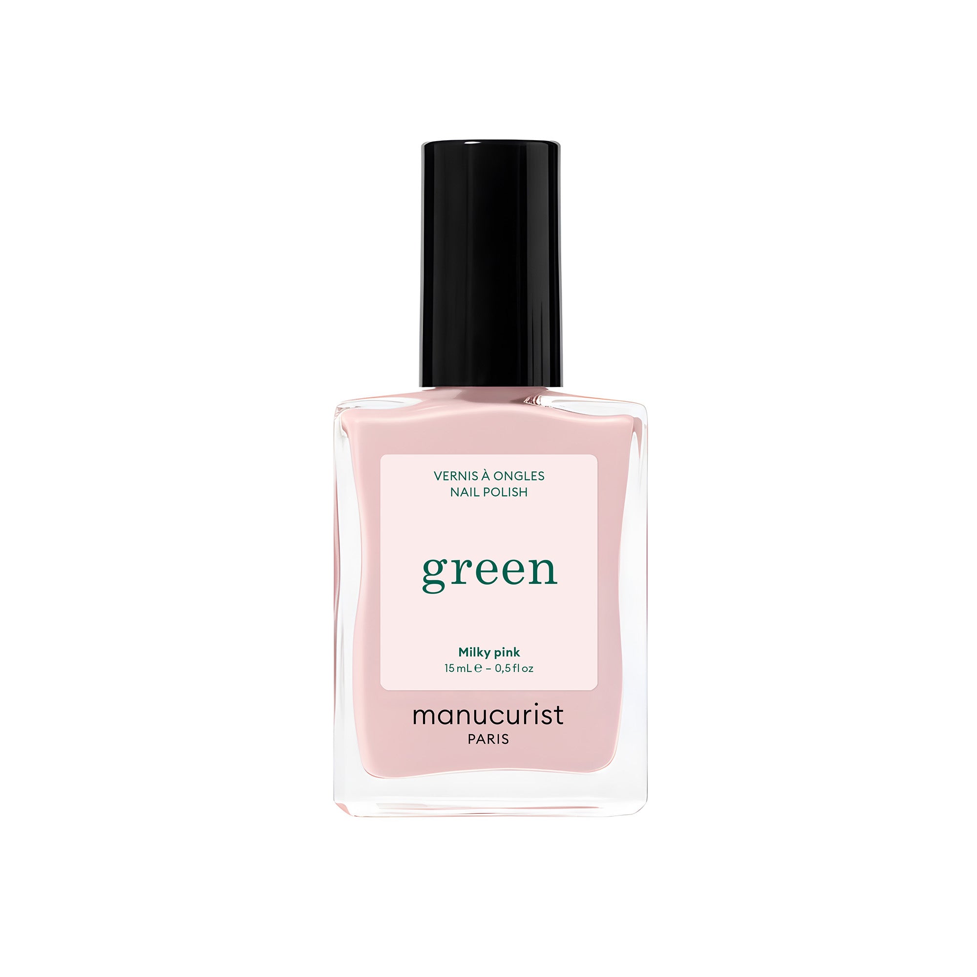 Manucurist Green schnoucí lak na nehty - Milky Pink (15 ml) - mléčná růžová barva Manucurist