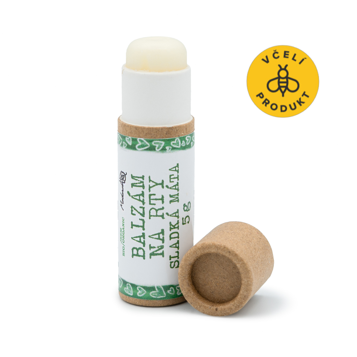 Medarek Balzám na rty Máta (5 g) - pro pružné a hebké rty Medarek