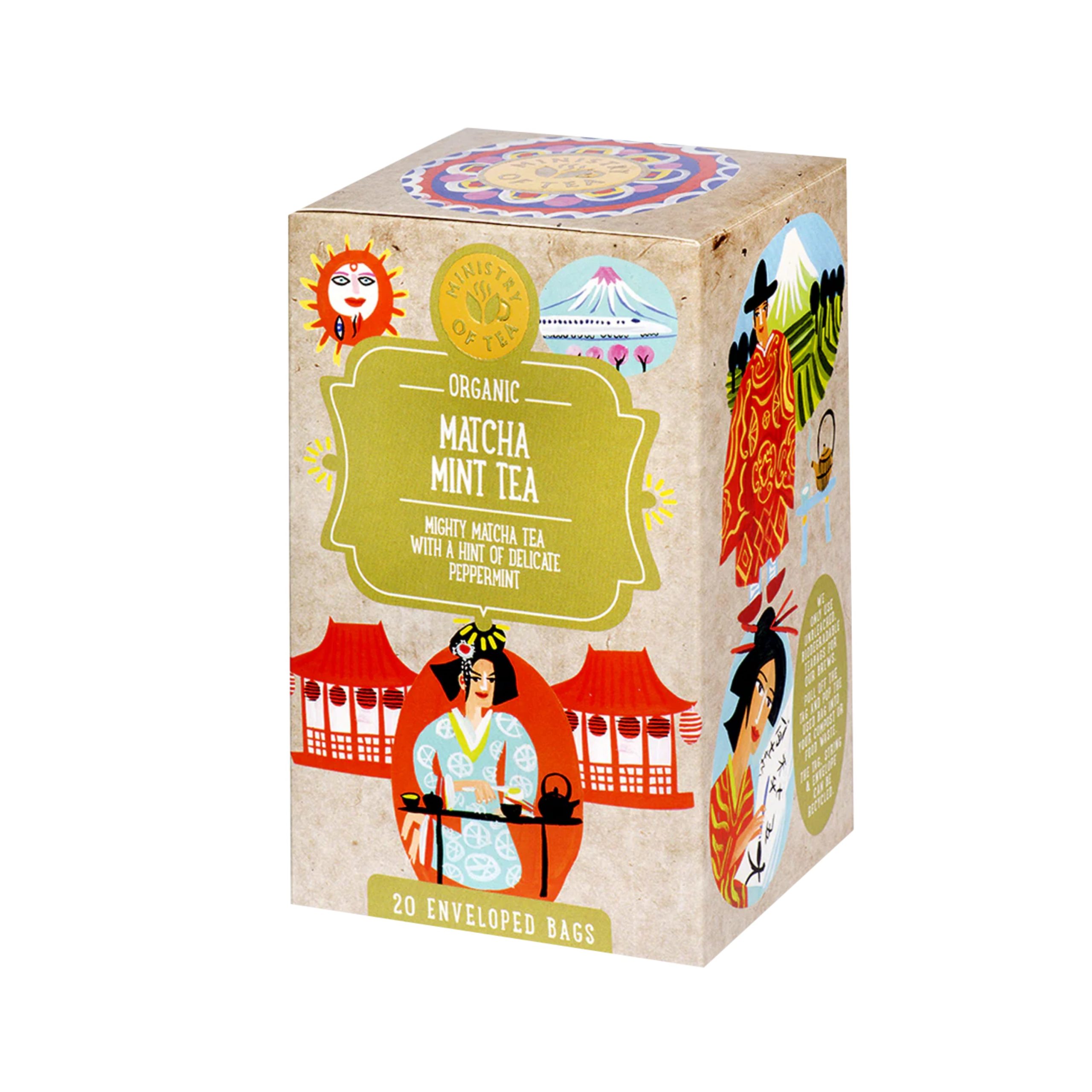 Ministry of Tea Čaj Matcha Mint BIO - nálev. sáčky (20 x 1