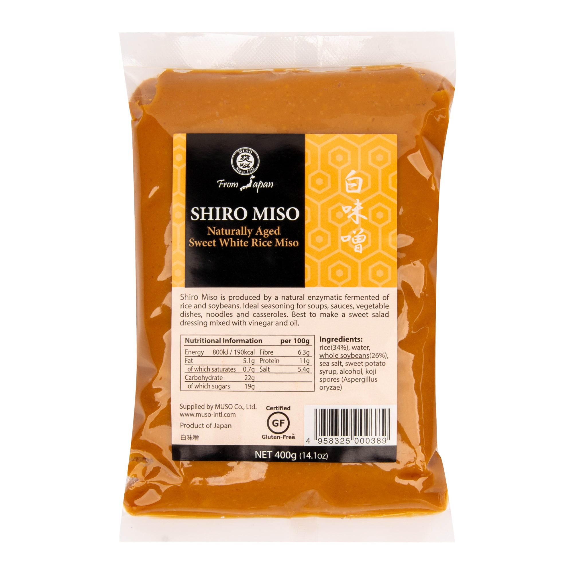 Muso Miso shiro bílá rýže (400 g) Muso