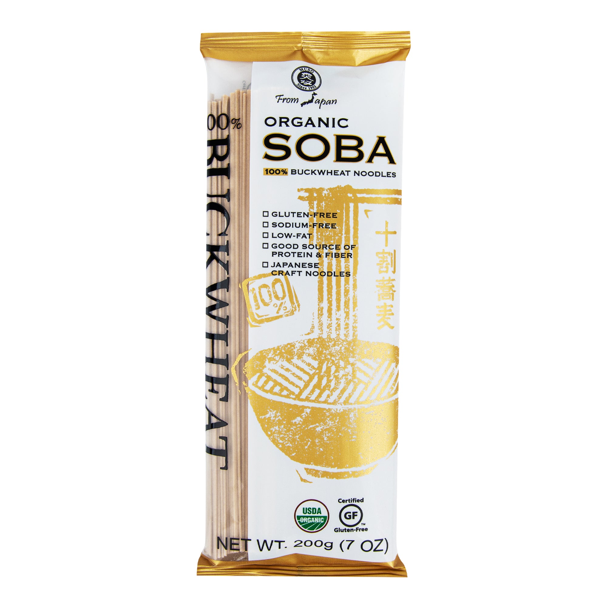 Muso Těstoviny špagety pohankové Soba BIO (200 g) Muso