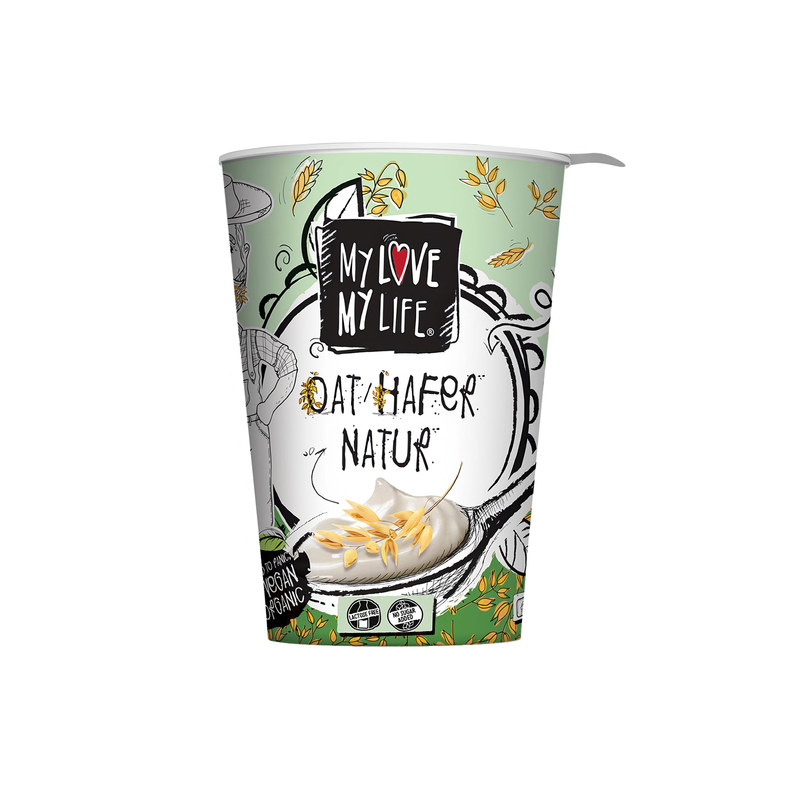 My Love My Life Zakysaný ovesný bílý BIO (400 g) My Love My Life