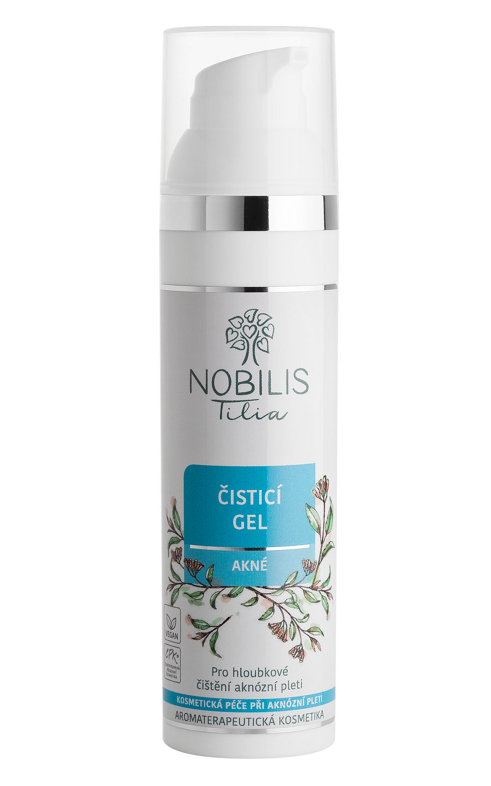 Nobilis Tilia Čisticí pleťový gel Akné (75 ml) - pro aknózní a mastnou pleť Nobilis Tilia