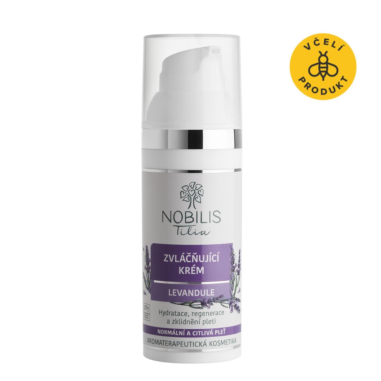 Nobilis Tilia Zvláčňující krém Levandule (50 ml) - pro smíšenou a citlivou pleť Nobilis Tilia