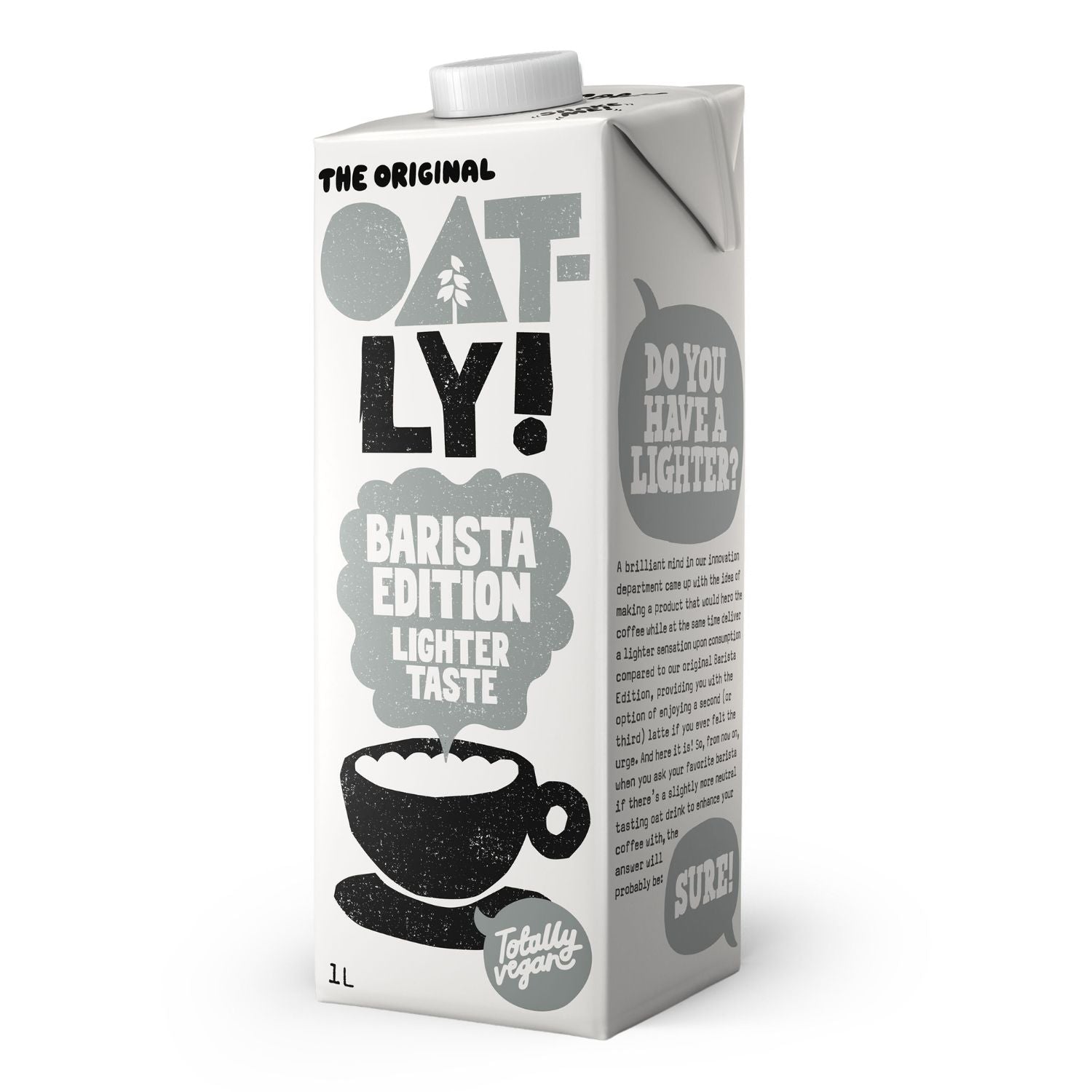 Oatly! Ovesný nápoj Barista Lighter Taste (1 l) - s nižším obsahem tuku Oatly!