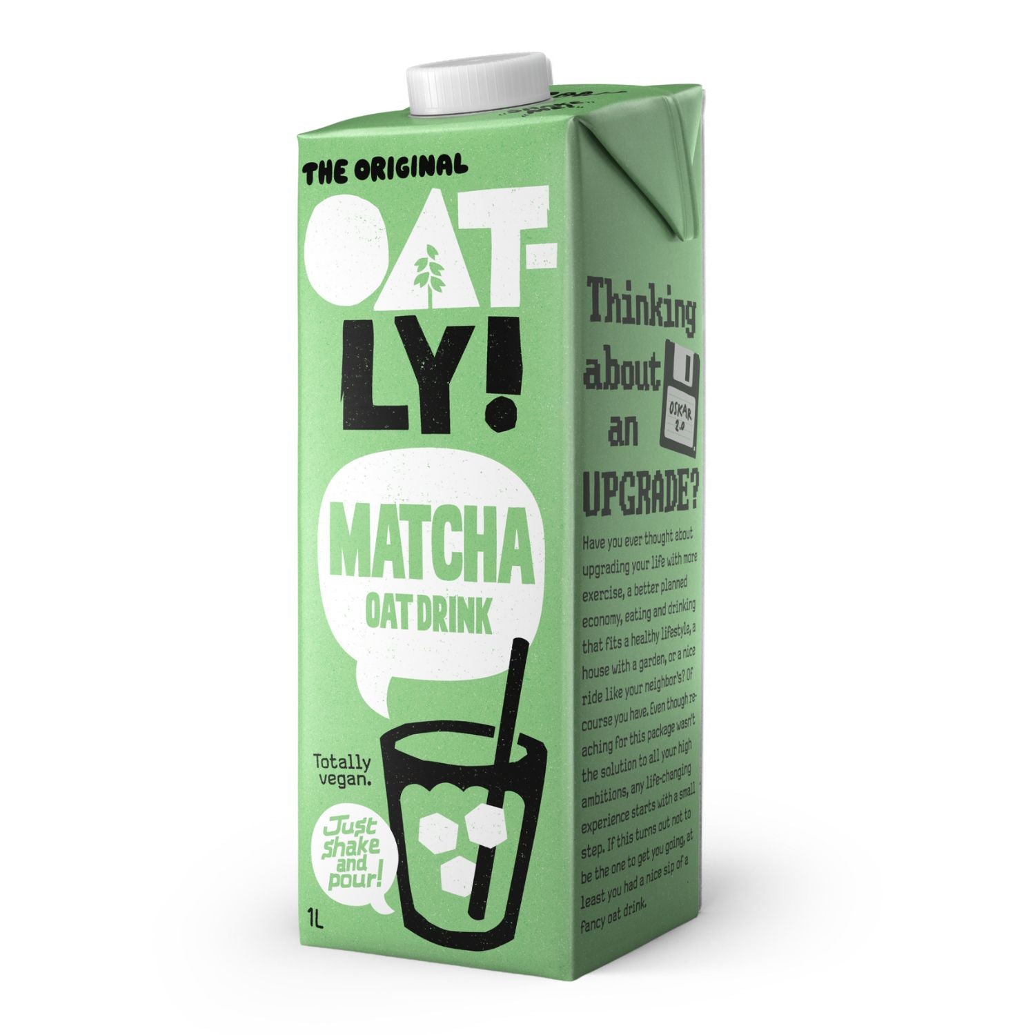Oatly! Ovesný nápoj Matcha (1 l) - s bio matchou a bez cukru Oatly!