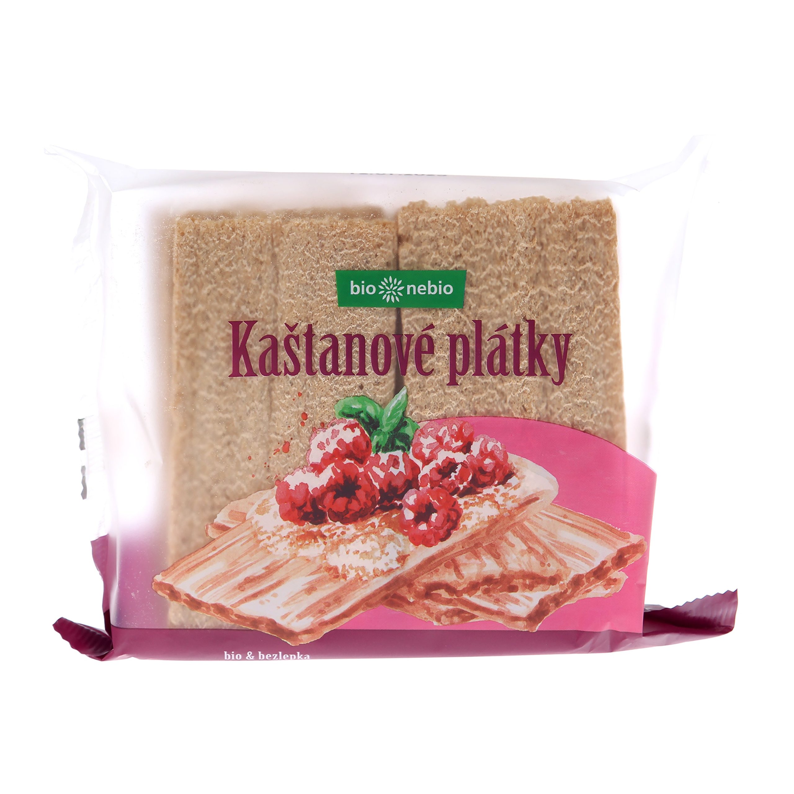 Plátky křupavé s kaštany 100 g BIO   BIO NEBIO Bio nebio