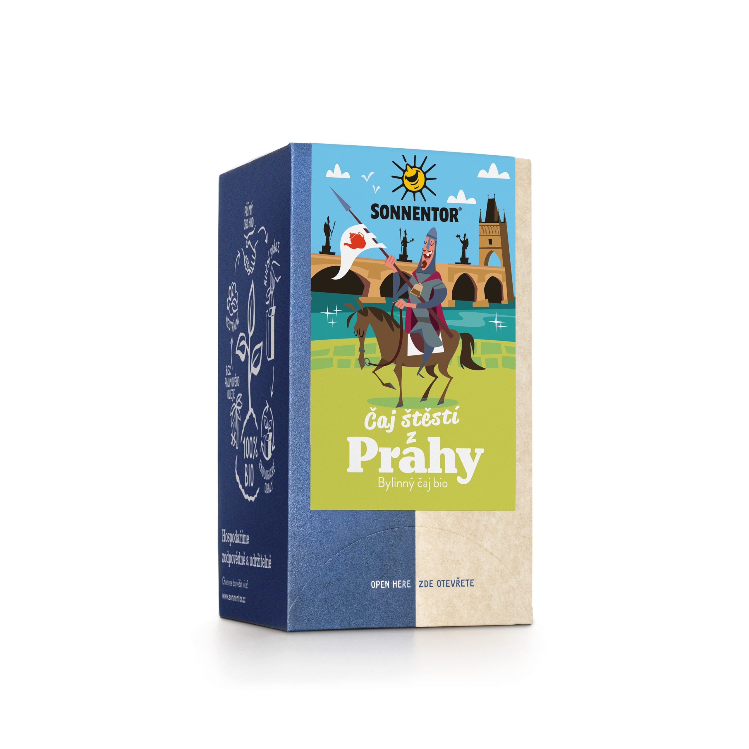 Sonnentor Bylinný Čaj štěstí z Prahy BIO - nálev. sáčky (18 x 1