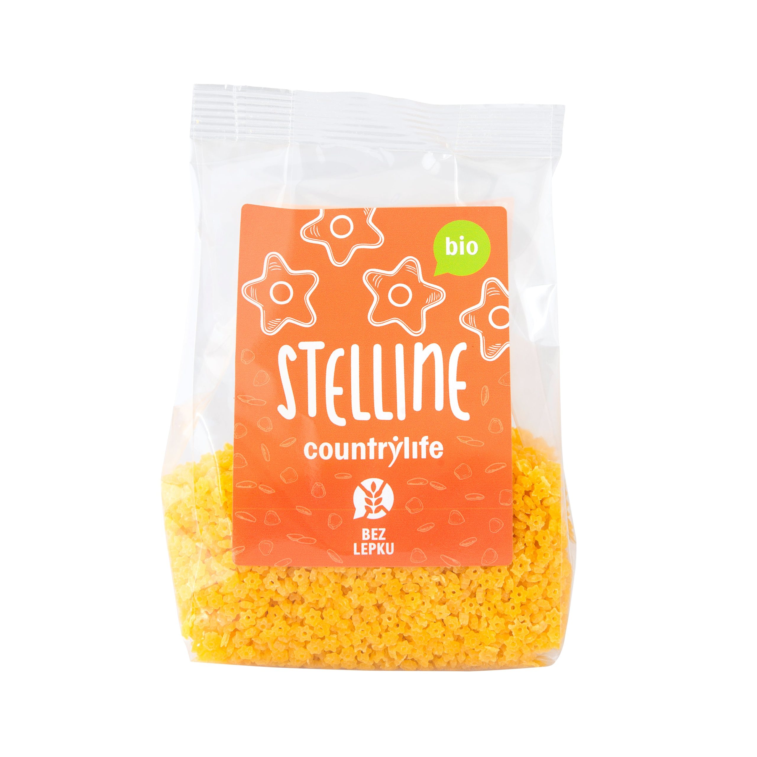 Těstoviny stelline kukuřično-rýžové 250 g BIO   COUNTRY LIFE - ideální do polévek Country Life