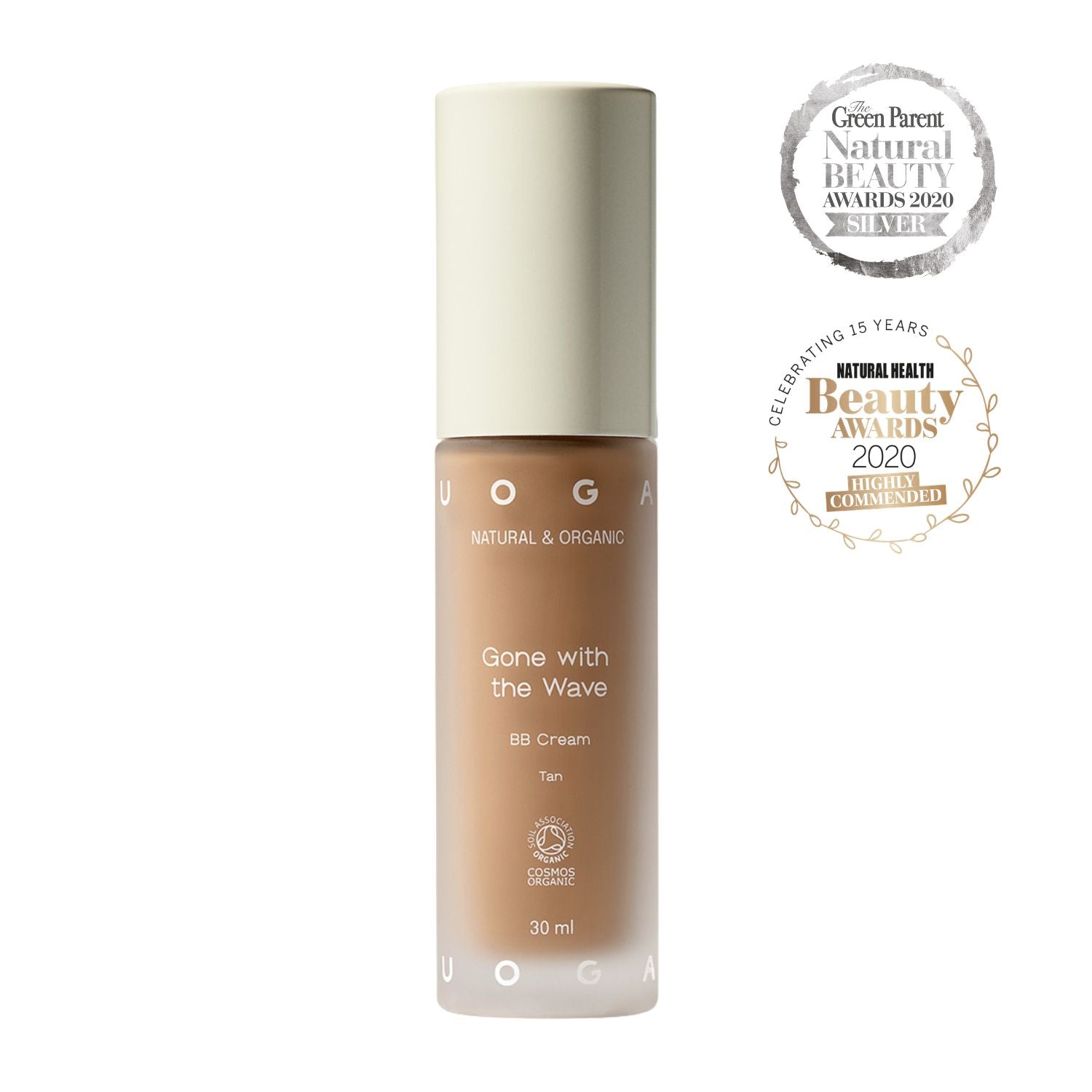 Uoga Uoga BB krém hydratační BIO (30 ml) - 661 Gone with the Wave - Tanned - 4 odstíny pro rovnoměrnější tón pleti Uoga Uoga