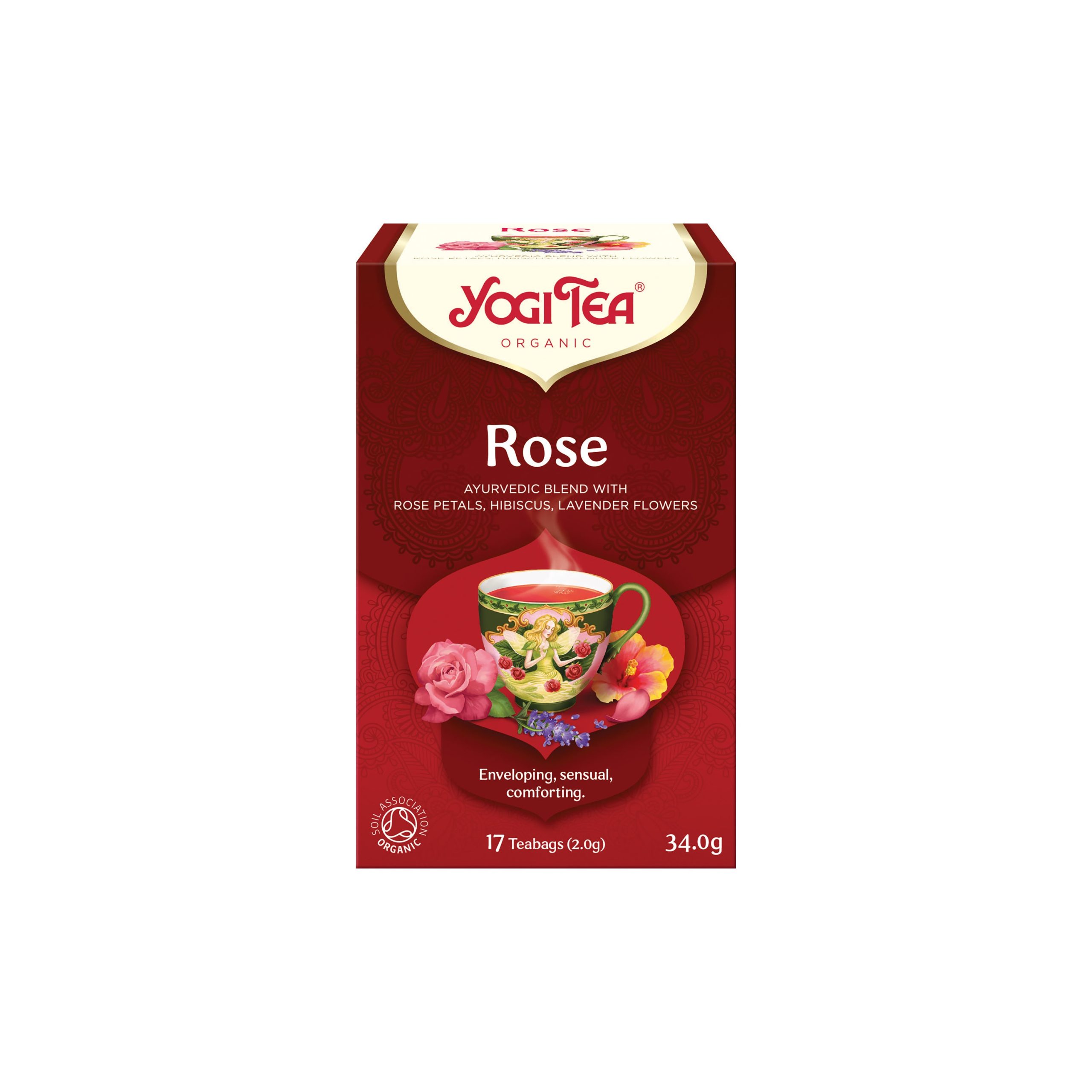 Yogi Tea Bylinná směs s kořením Růže BIO - nálev. sáčky (17 x 2 g) - s heřmánkem