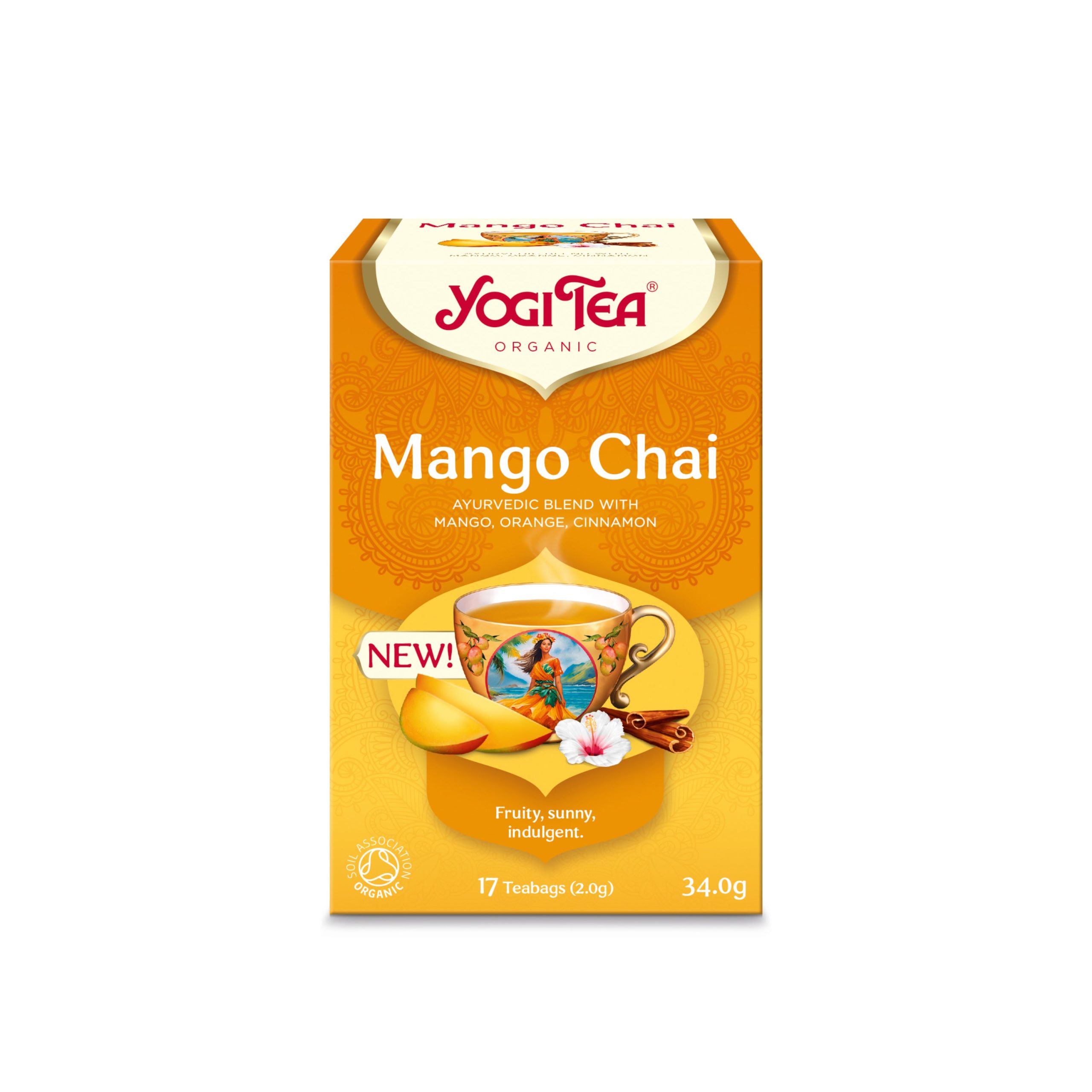 Yogi Tea Čaj Mango Chai BIO - nálev. sáčky (17 x 2 g) - spojení exotického ovoce a koření Yogi Tea