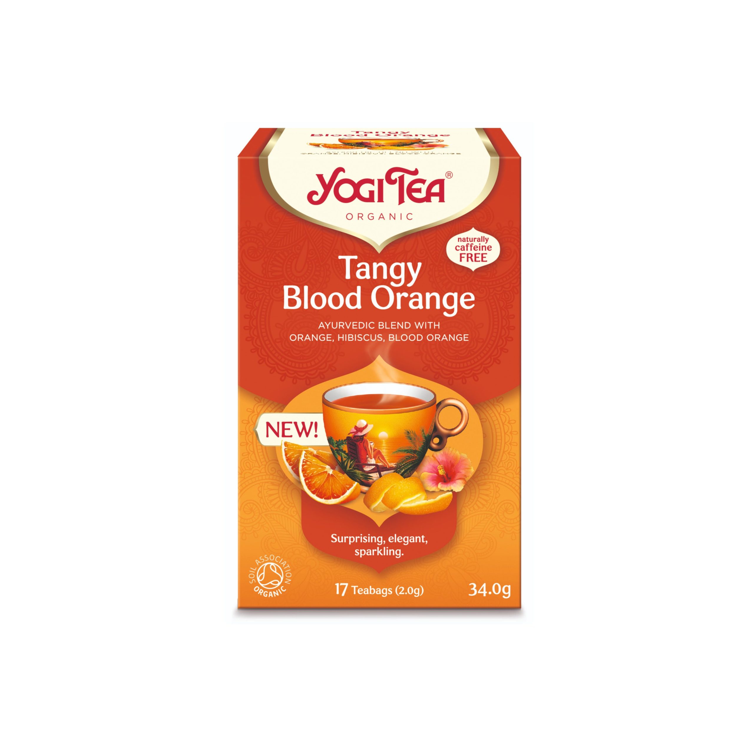 Yogi Tea Čaj Tangy Blood Orange BIO - nálev. sáčky (17 x 2 g) - ovocně bylinková směs s ibiškem a pomerančem Yogi Tea