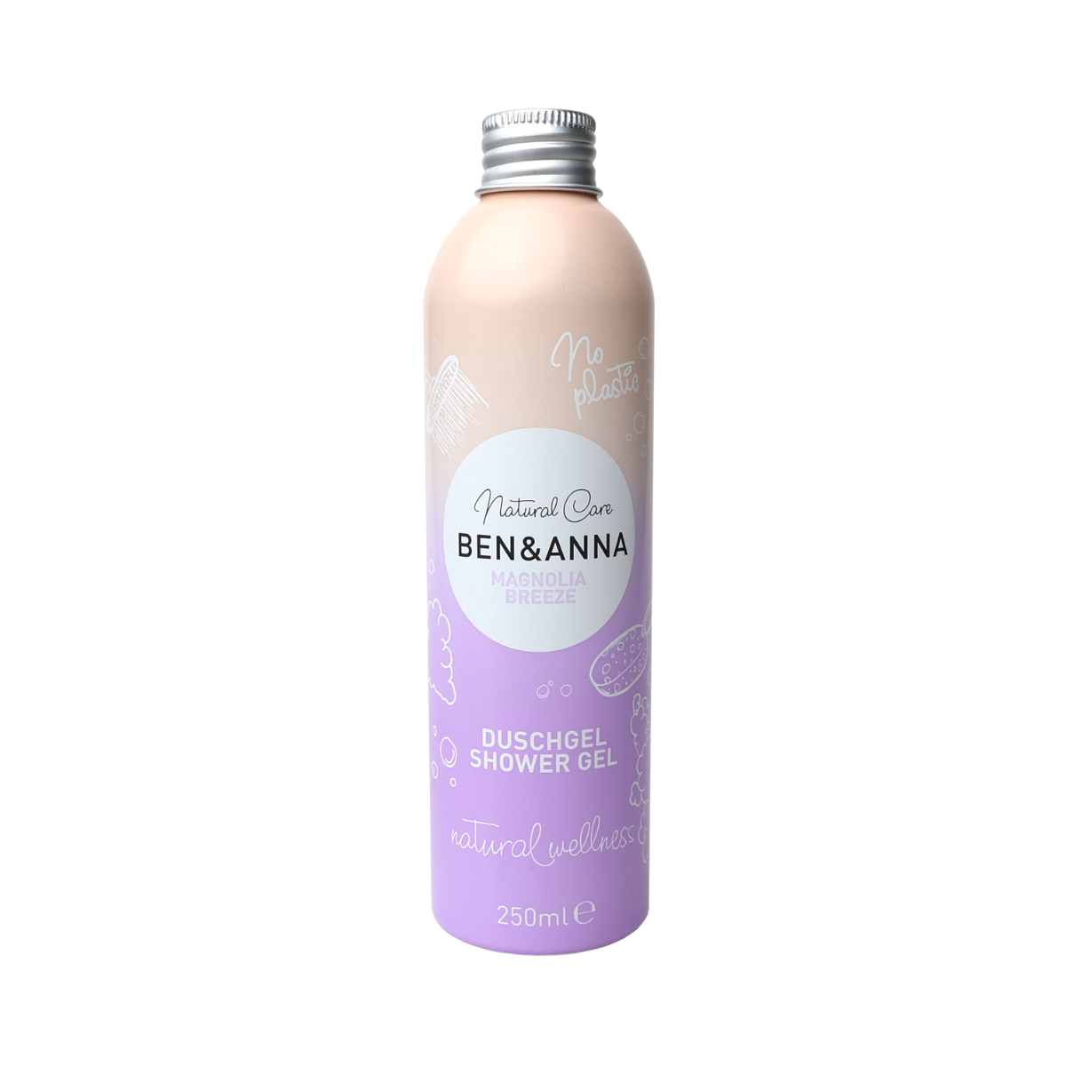 Ben & Anna Sprchový gel - Magnolia Breeze (250 ml) - květinová vůně magnolie Ben & Anna