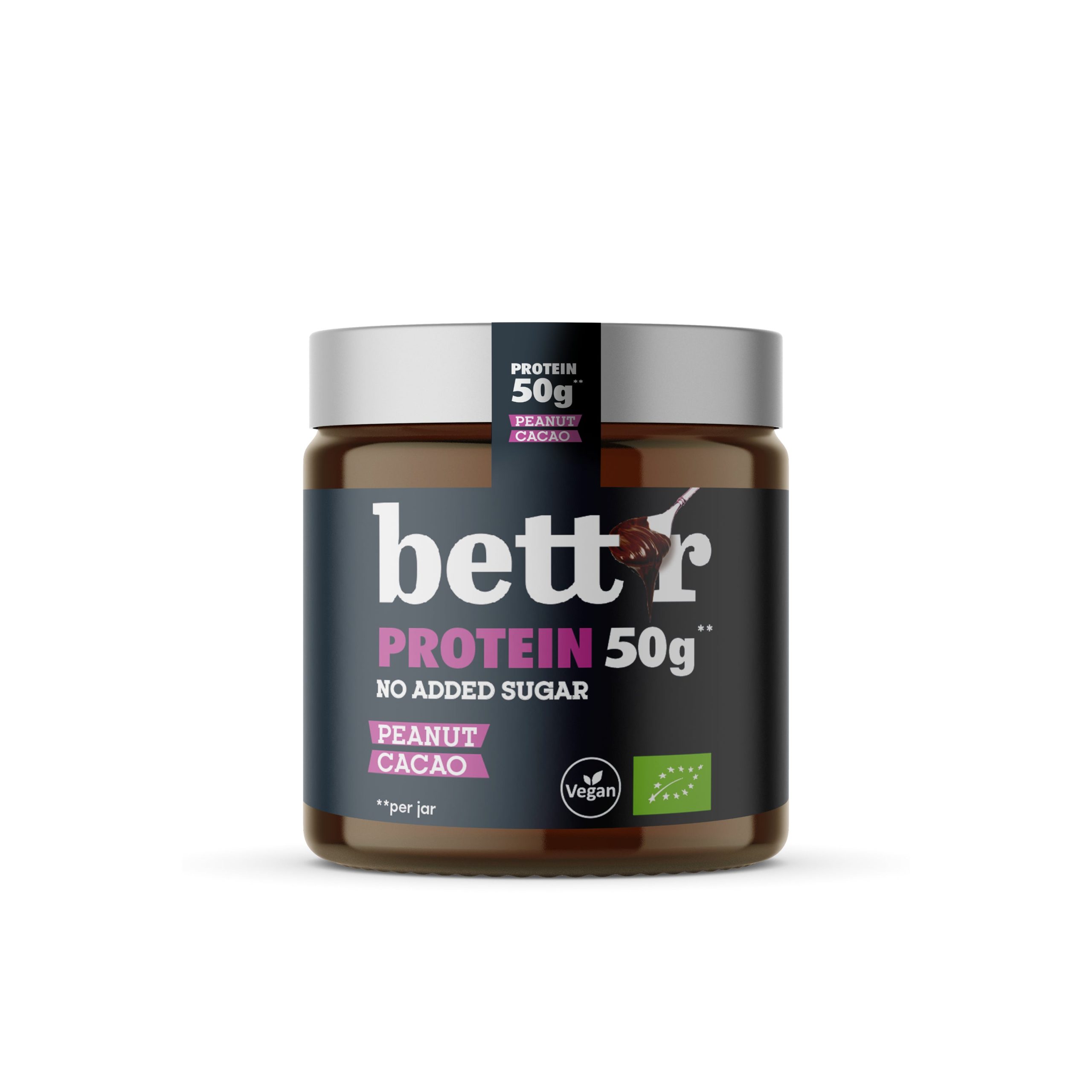 Bett´r Pomazánka proteinová arašídy a kakao bez přidaného cukru BIO (250 g) BETT'R