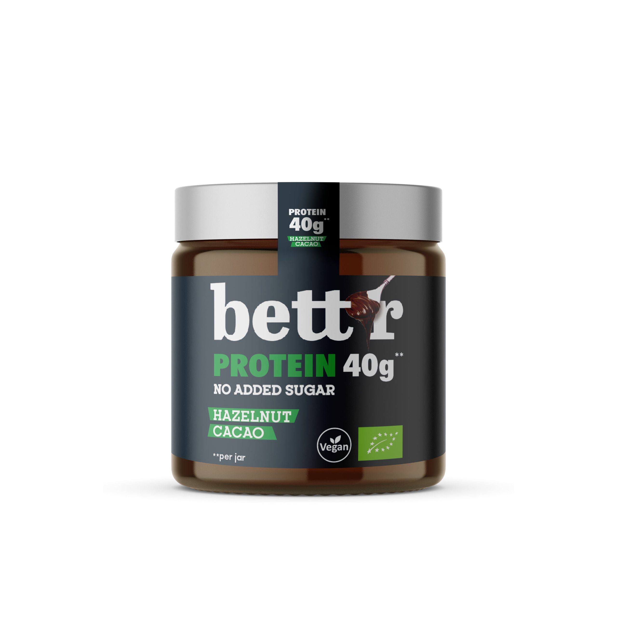 Bett´r Pomazánka proteinová lískové ořechy a kakao bez přidaného cukru BIO (250 g) BETT'R