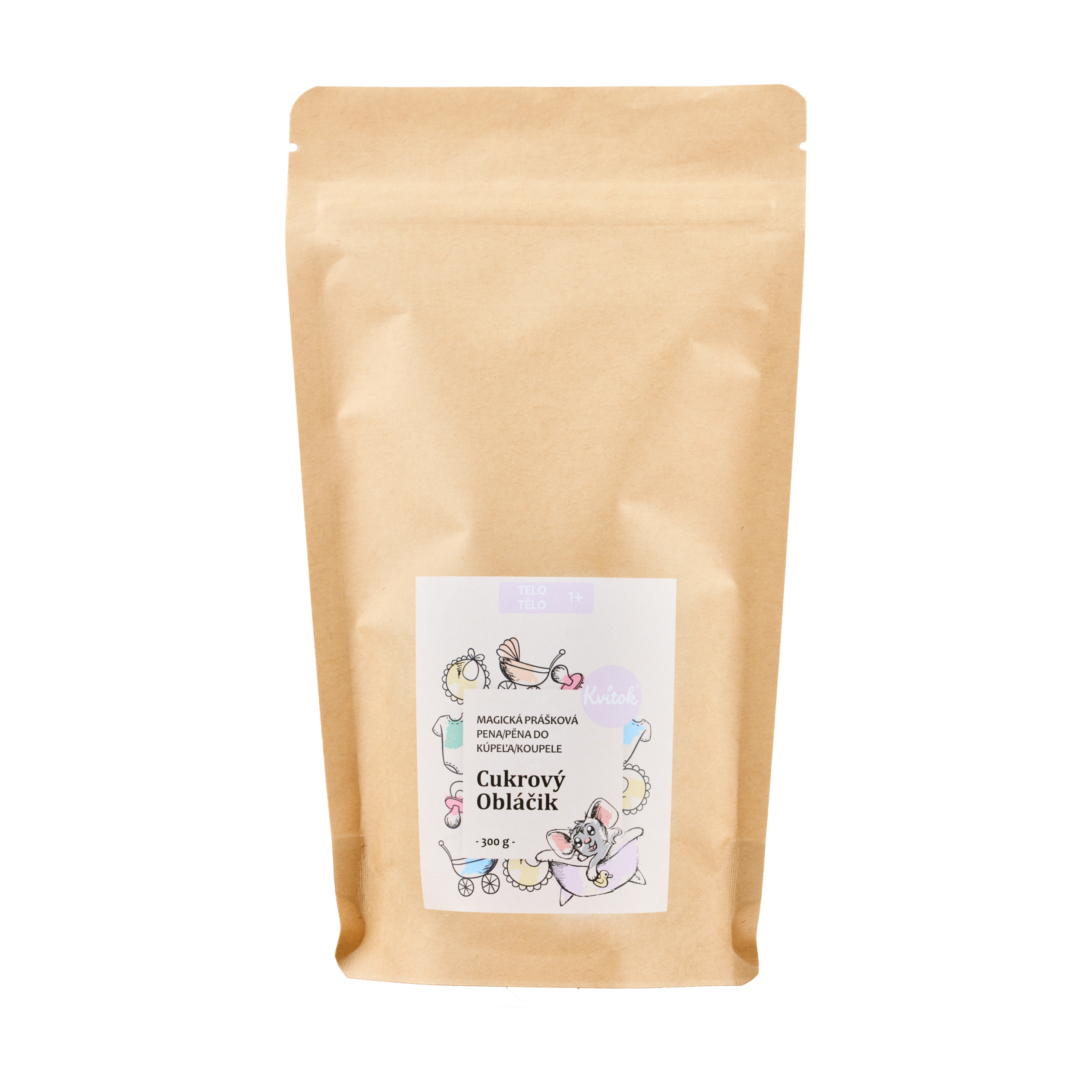 Kvitok Magická pěna do koupele Cukrový obláček - 300 g - ideální pro děti Kvitok