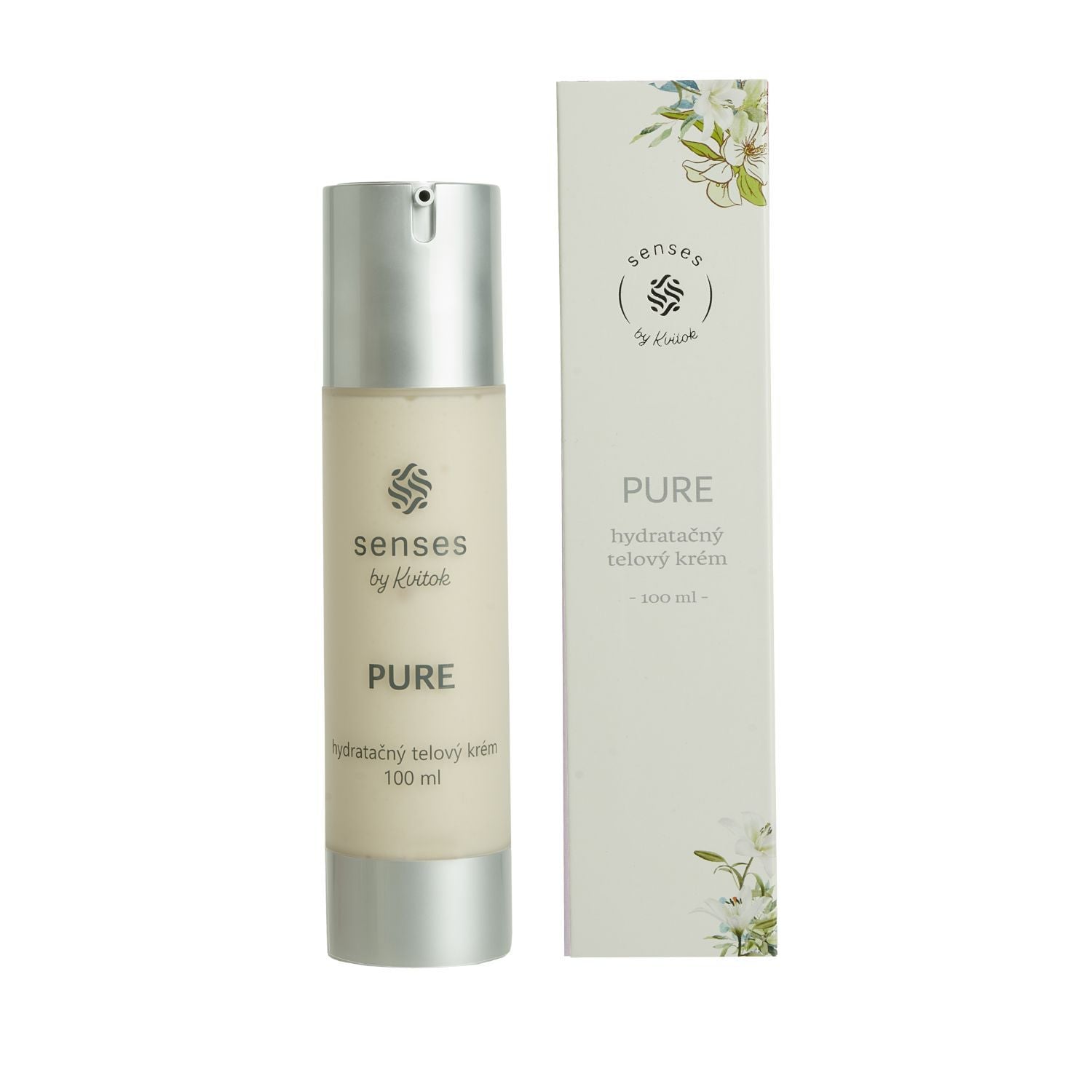 Kvitok Senses Hydratační tělový krém Pure (100 ml) - jasmínově květinová vůně Kvitok