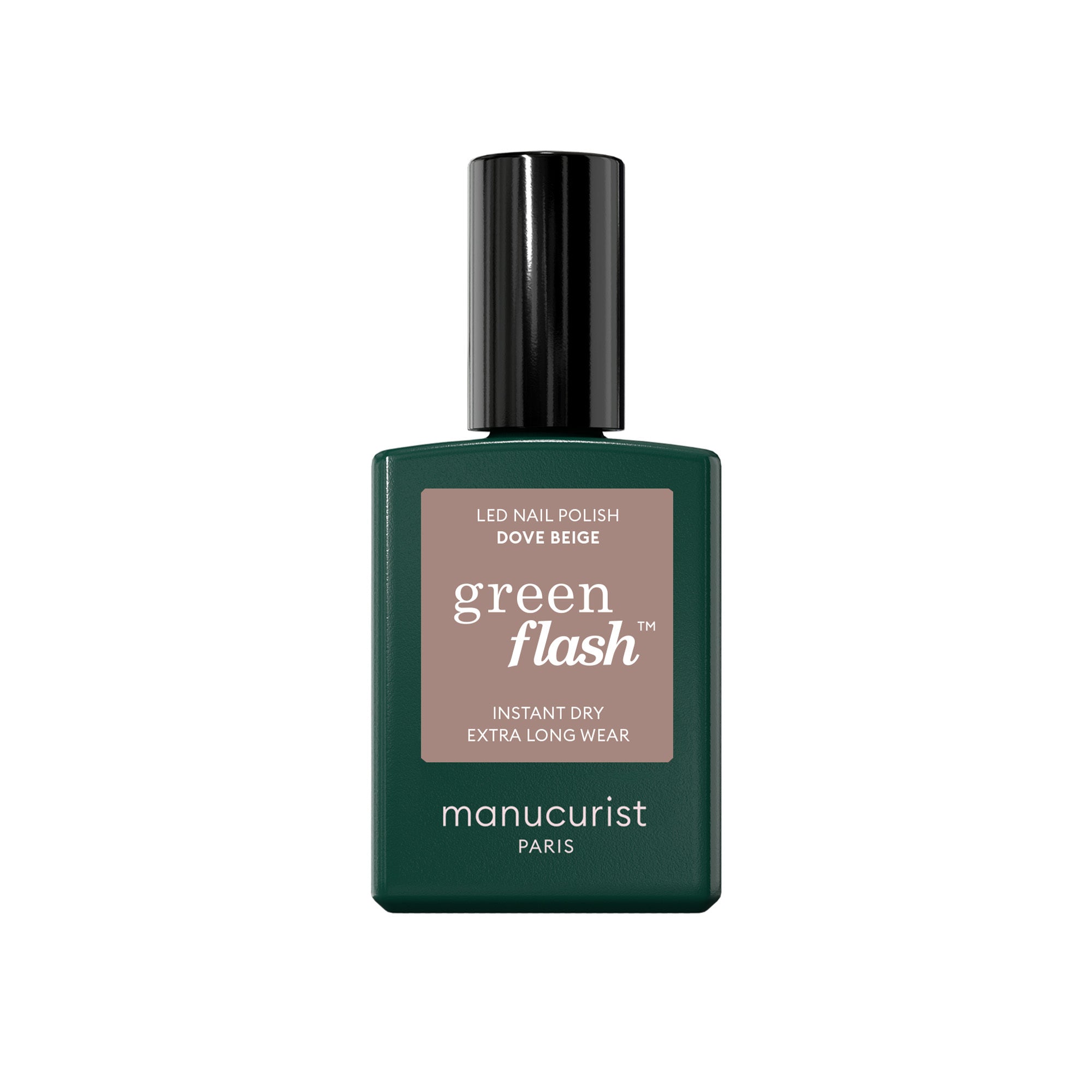 Manucurist Green Flash LED gel lak na nehty - Dove Beige (15 ml) - béžový odstín s šedivými podtóny Manucurist