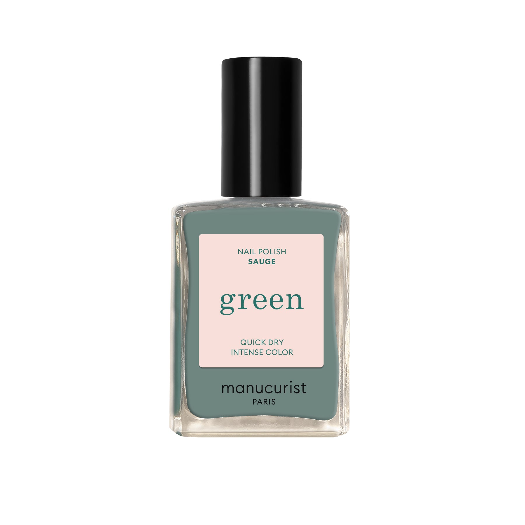 Manucurist Green schnoucí lak na nehty - Sauge (15 ml) - jemná
