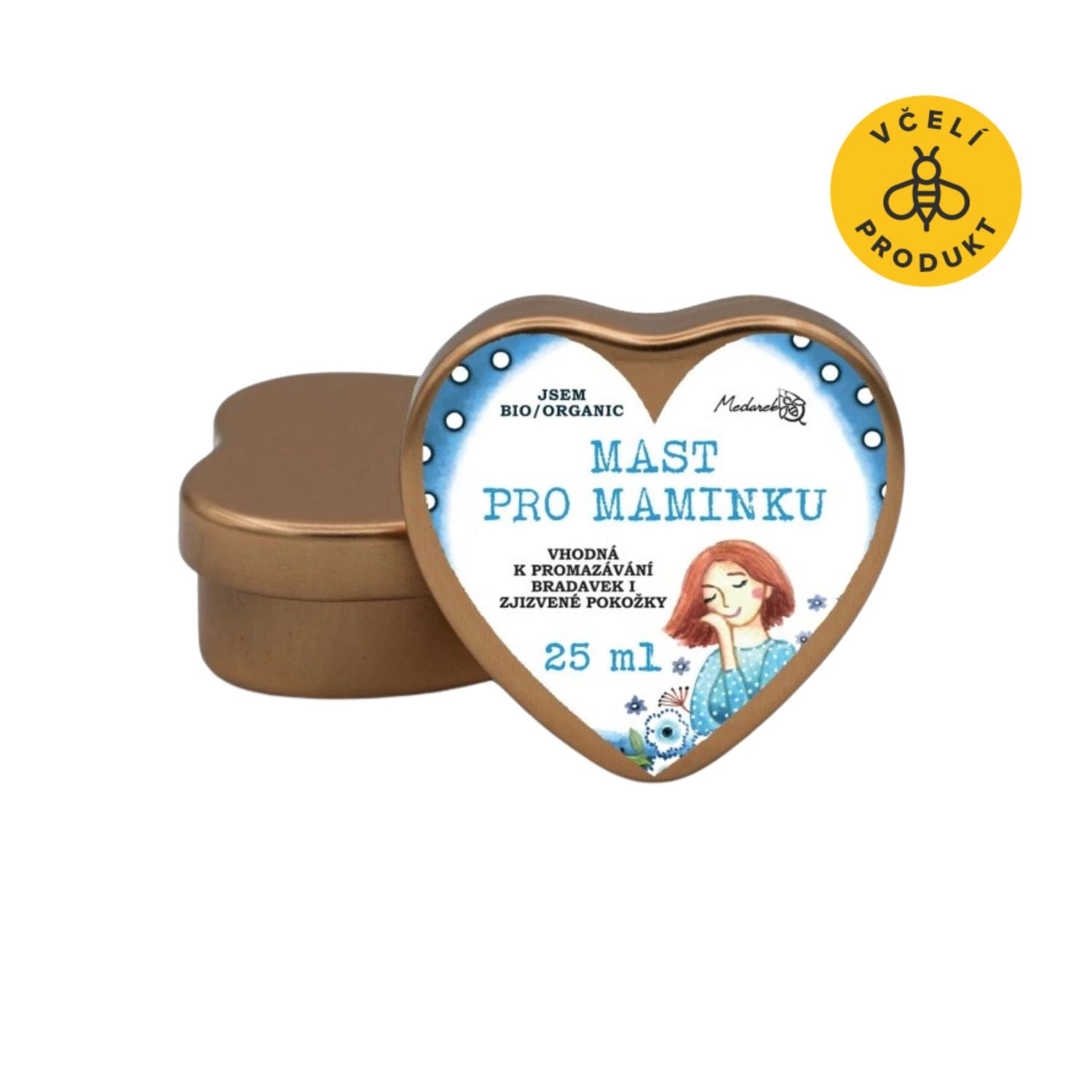 Medarek Mast pro maminku - srdíčko (25 ml) - hojivý poklad Medarek