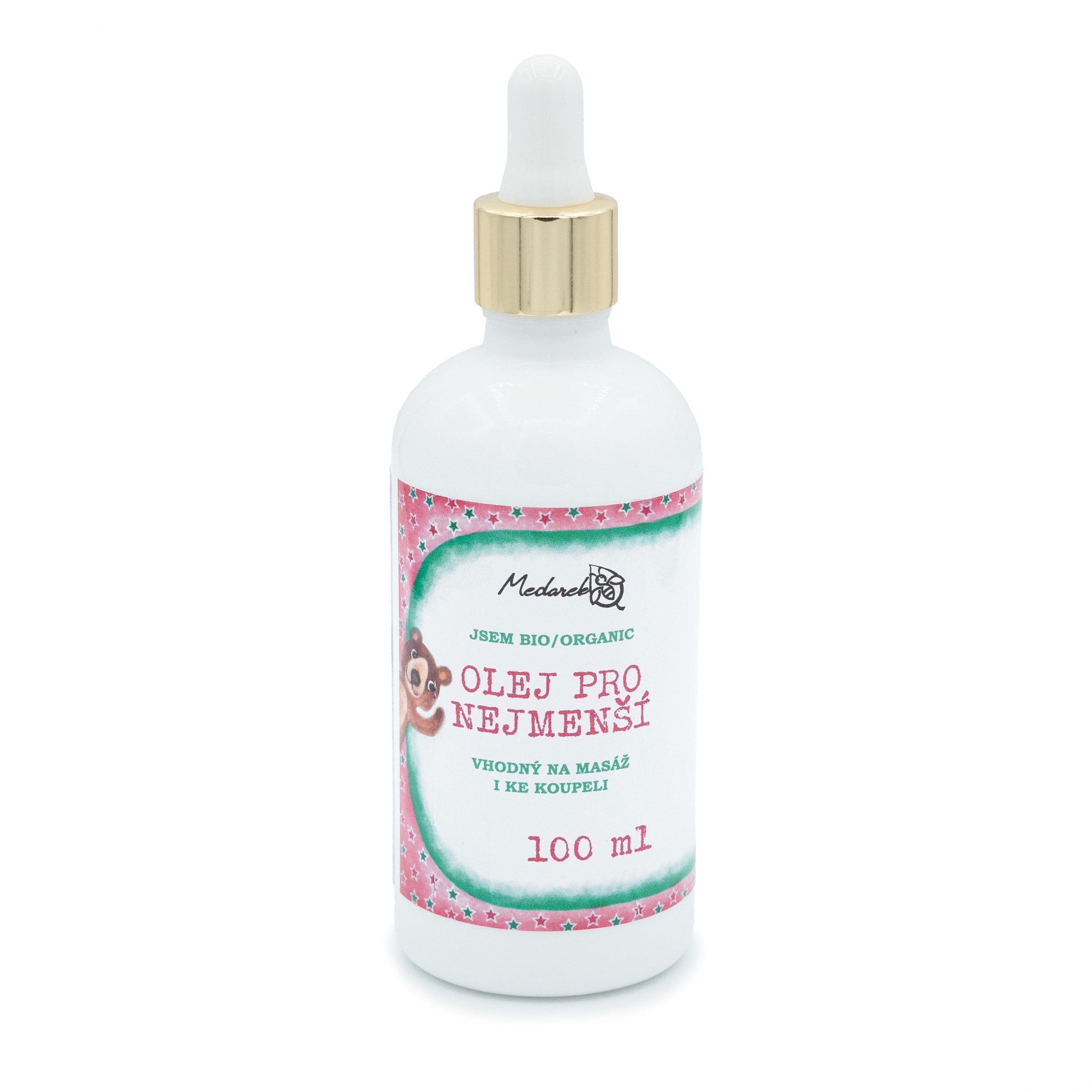 Medarek Tělový olej pro nejmenší (100 ml) - pro miminka na tělo i do koupele Medarek