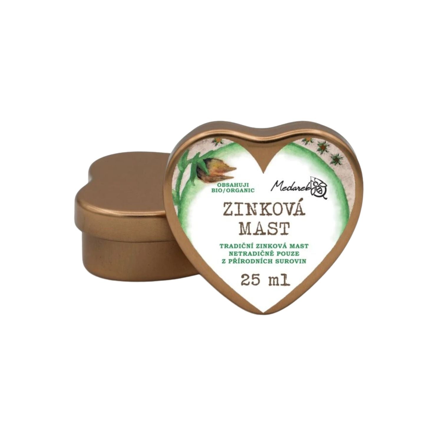 Medarek Zinková mast - srdíčko (25 ml) - hojivá