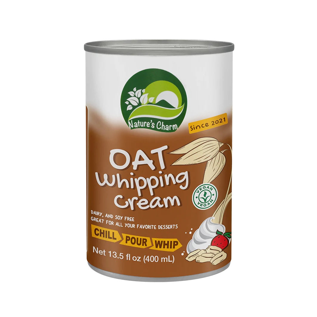 Nature's Charm Ovesná alternativa šlehačky (400 ml) - 100% rostlinný pomocník Nature's Charm