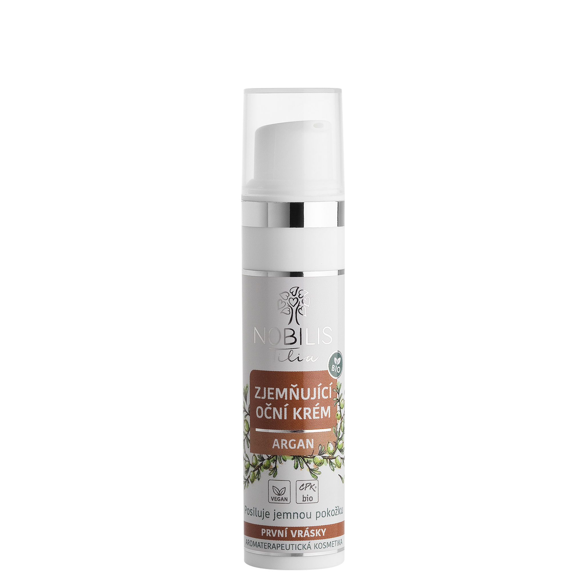 Nobilis Tilia Zjemňující oční krém Argan BIO (15 ml) - s černým rybízem a vanilkou Nobilis Tilia