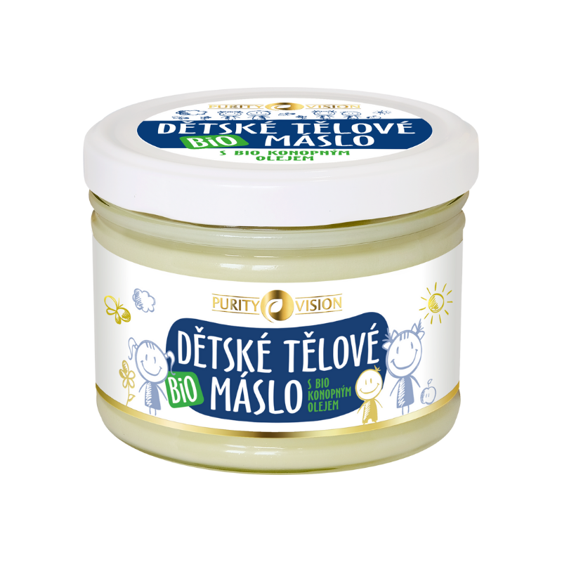 Purity Vision Dětské tělové máslo BIO - 350 ml - pro děti i dospělé Purity Vision