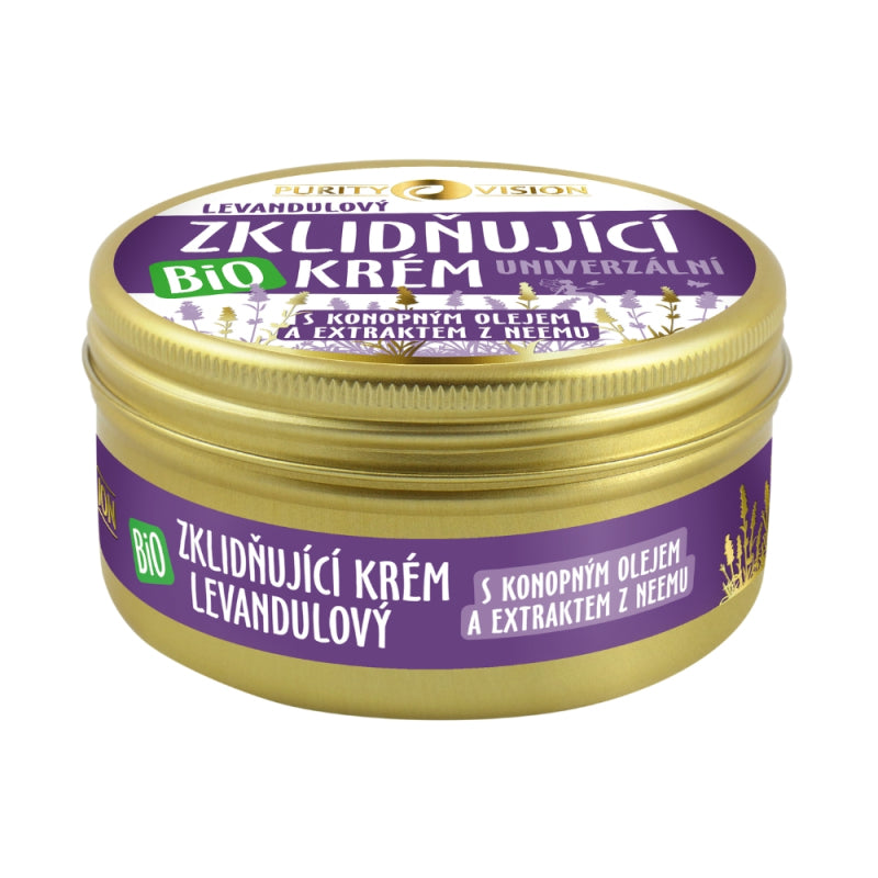 Purity Vision Zklidňující levandulový krém univerzální (100 ml) - vhodný na pleť i celé tělo Purity Vision