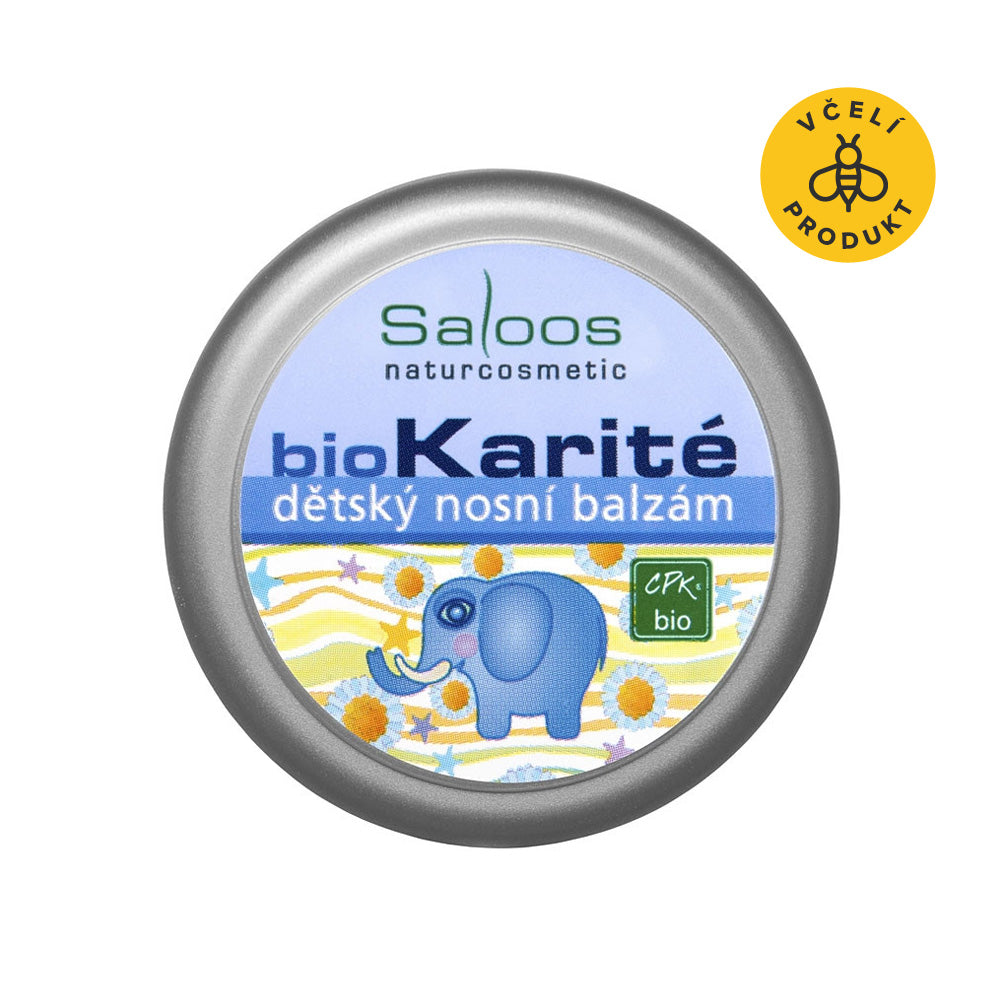 Saloos Dětský nosní balzám BIOKarité (19 ml) - s bambuckým máslem pro citlivou pokožku Saloos