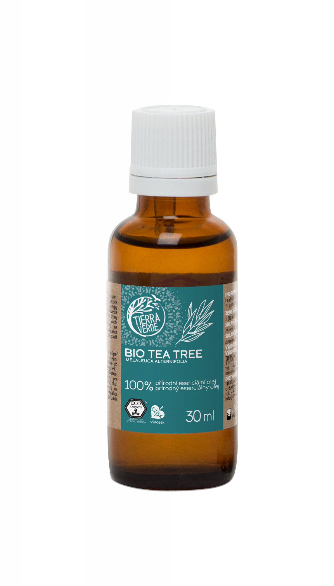 Tierra Verde Esenciální olej Tea tree BIO - 30 ml - antibakteriální pomocník Tierra Verde