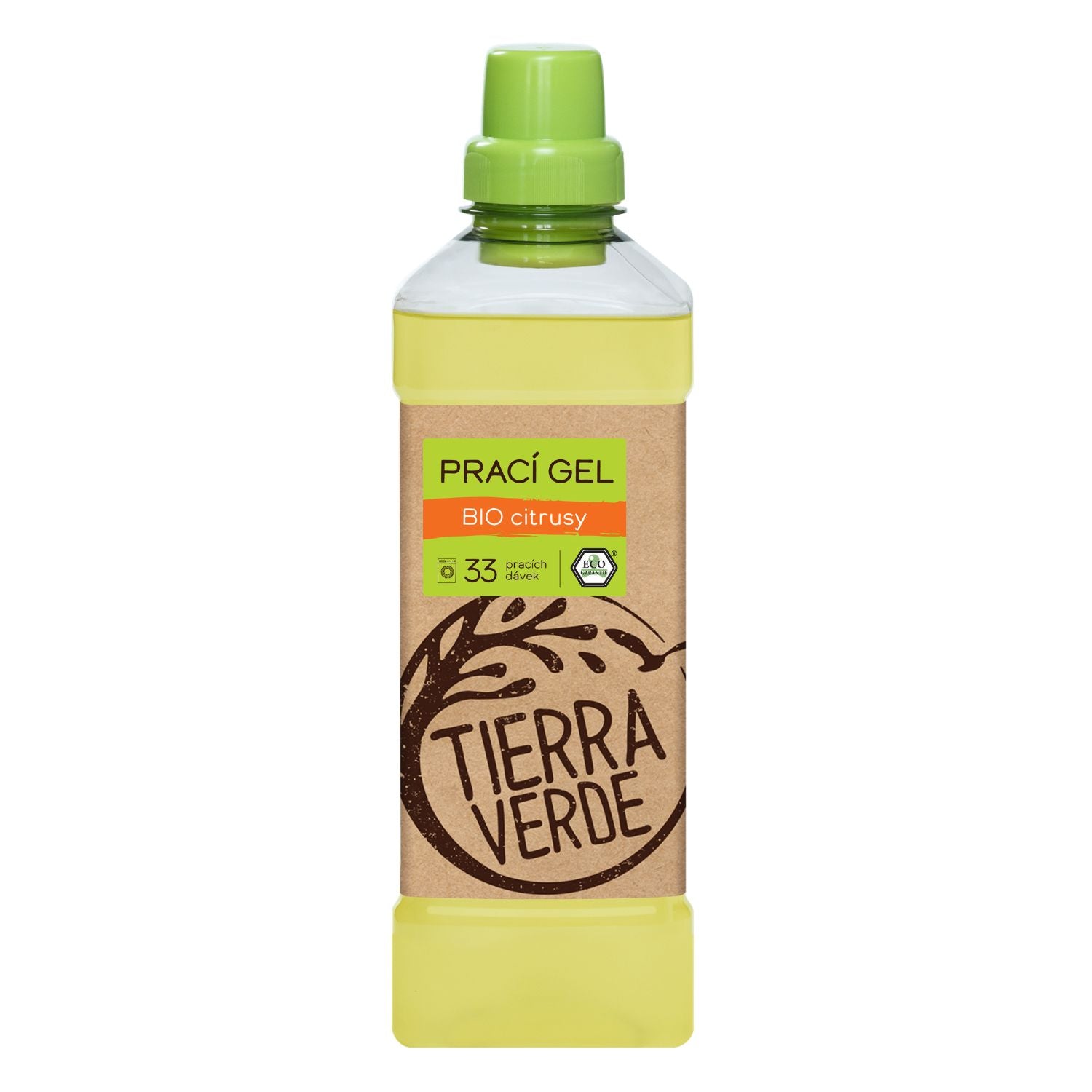 Tierra Verde Prací gel s vůní BIO citrusů - 1 l - nová vylepšená receptura Tierra Verde
