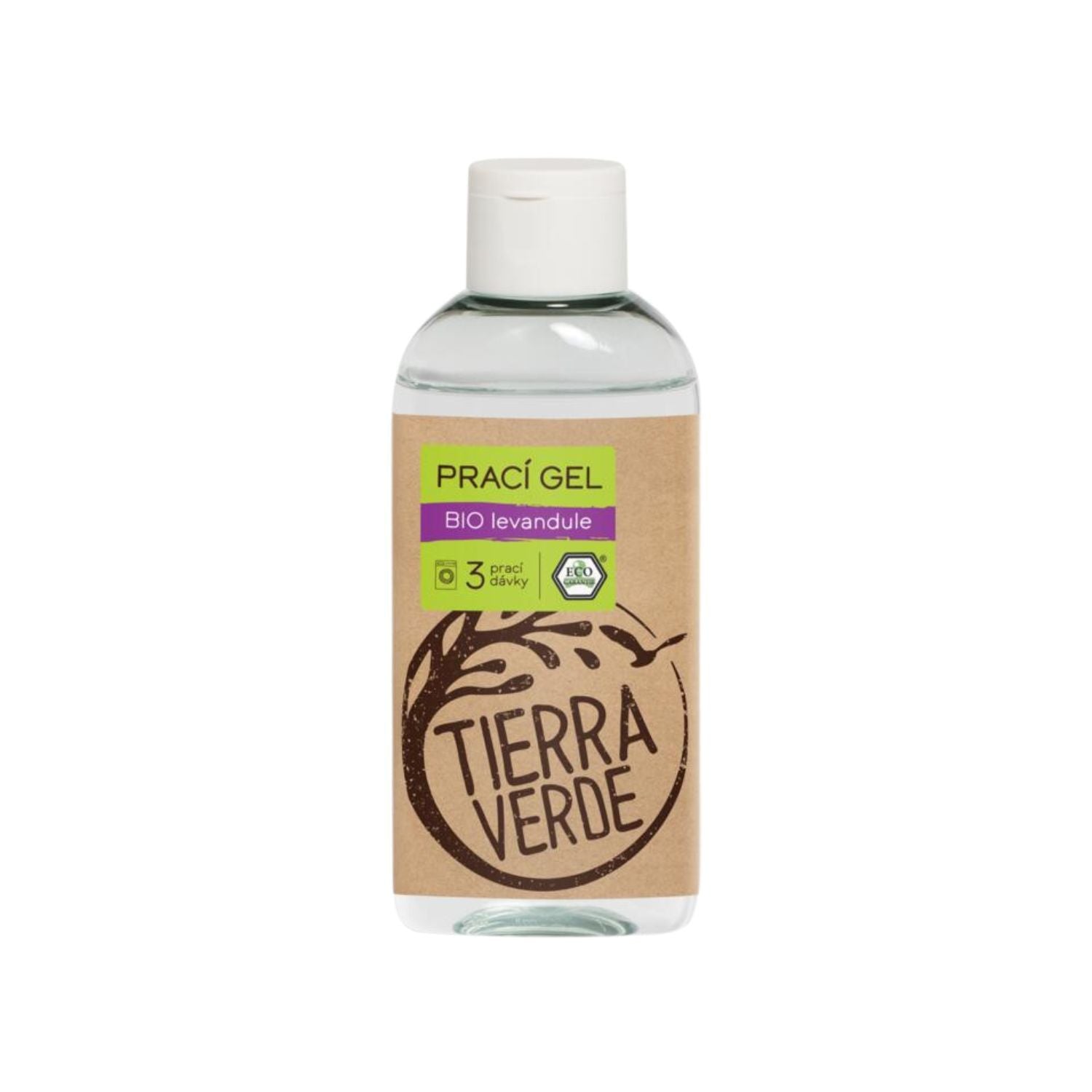 Tierra Verde Prací gel s vůní BIO levandule - 100 ml - nová vylepšená receptura Tierra Verde