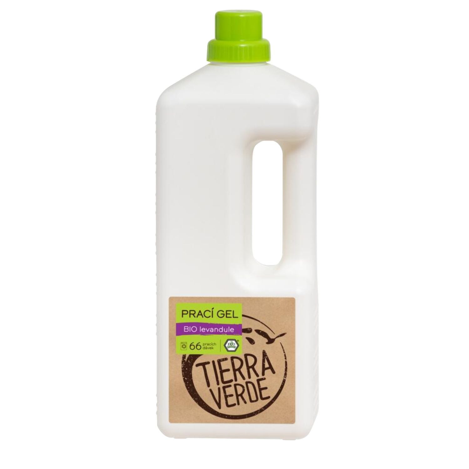 Tierra Verde Prací gel s vůní BIO levandule - 2 l - nová vylepšená receptura Tierra Verde