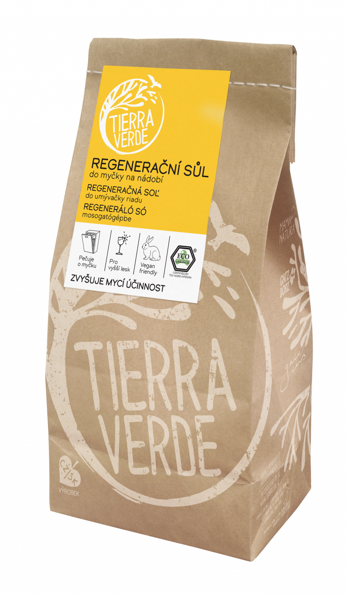 Tierra Verde Sůl do myčky - 2 kg - zabraňuje usazování vodního kamene Tierra Verde
