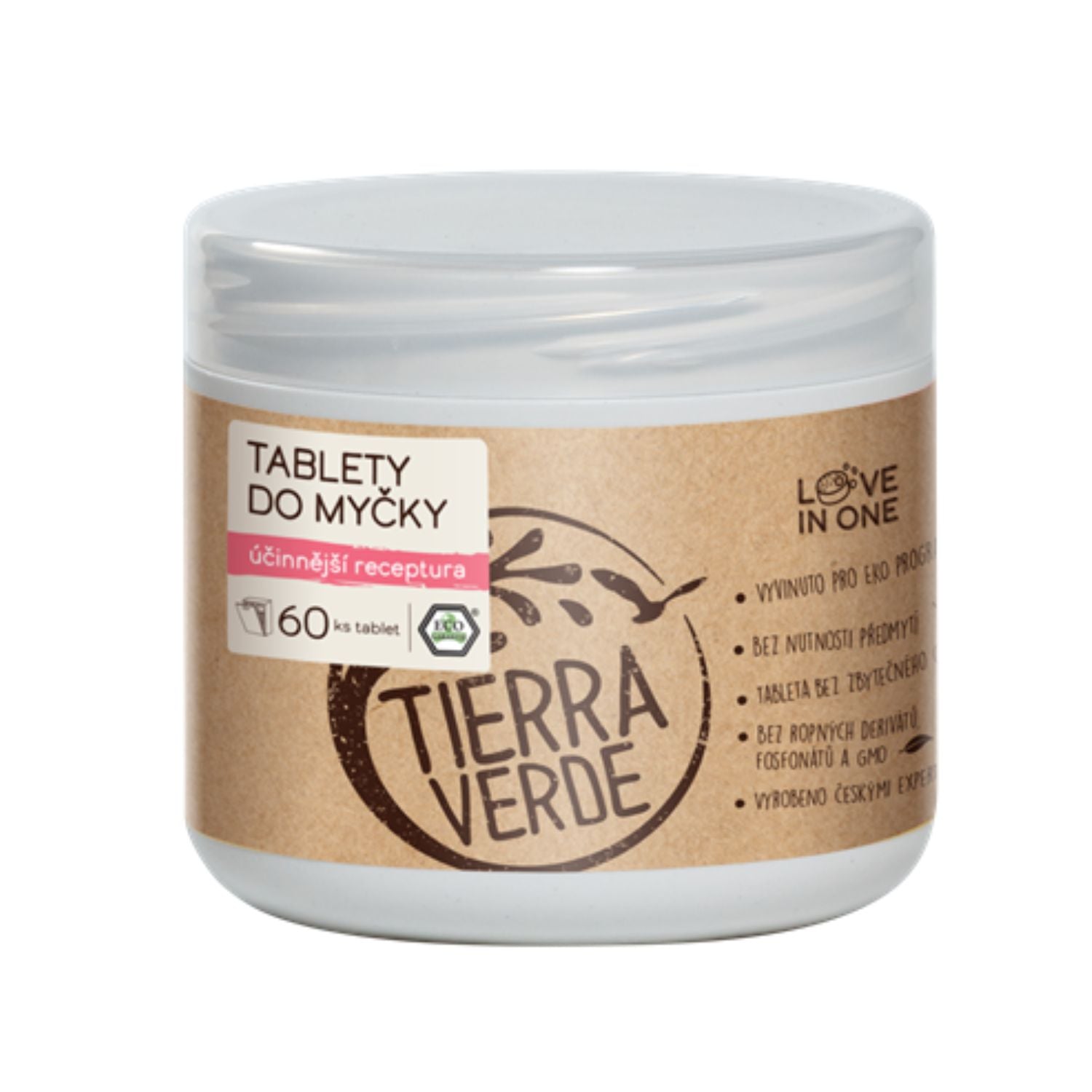 Tierra Verde Tablety do myčky - 60 ks (dóza) - nová účinnější receptura Tierra Verde