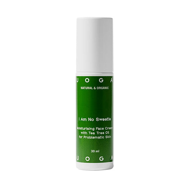 Uoga Uoga Pleťový krém I Am No Sweetie s tea tree a tamanu BIO (30 ml) - pro mastnou a problematickou pleť Uoga Uoga