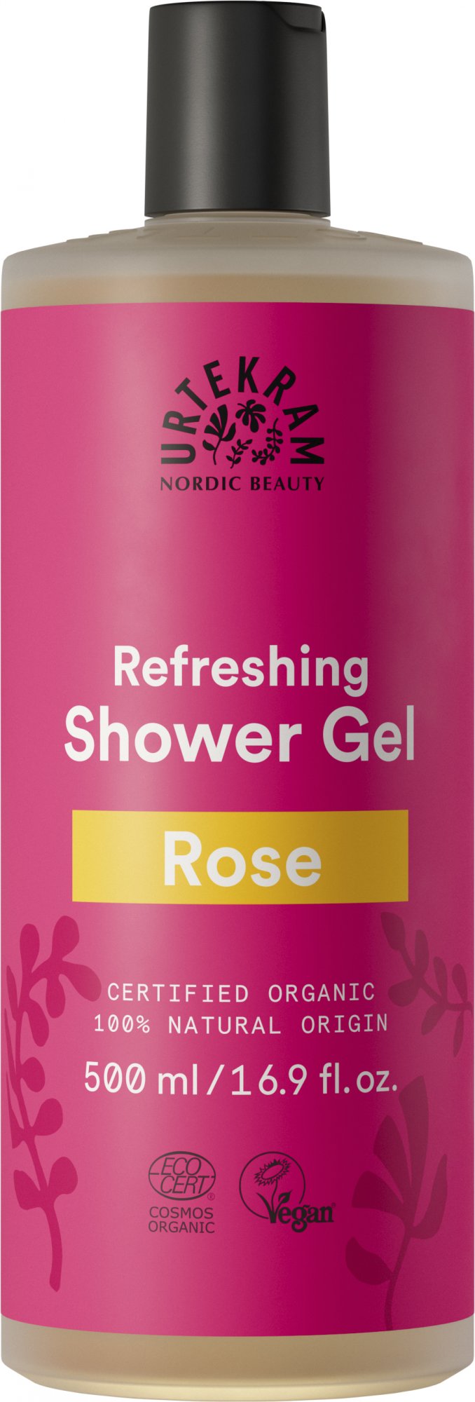 Urtekram Rozmazlující růžový sprchový gel BIO (500 ml) Urtekram
