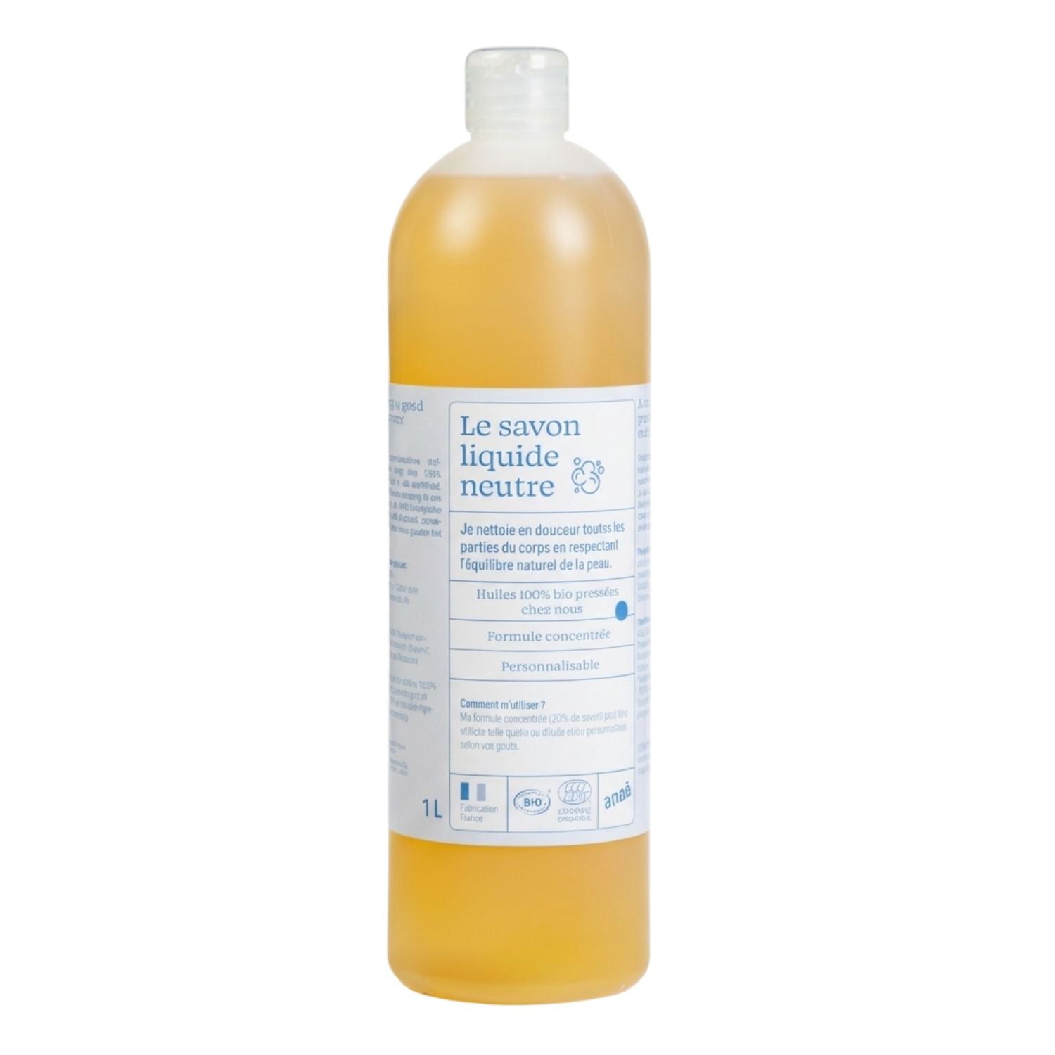 Anaé by Ecodis Univerzální mýdlo BIO (1 l) - koncentrované a bez parfemace Ecodis