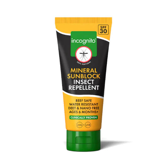 Incognito Opalovací minerální krém SPF 30 (100 ml) - exp. 7/2026 - nevoní obtížnému hmyzu Incognito