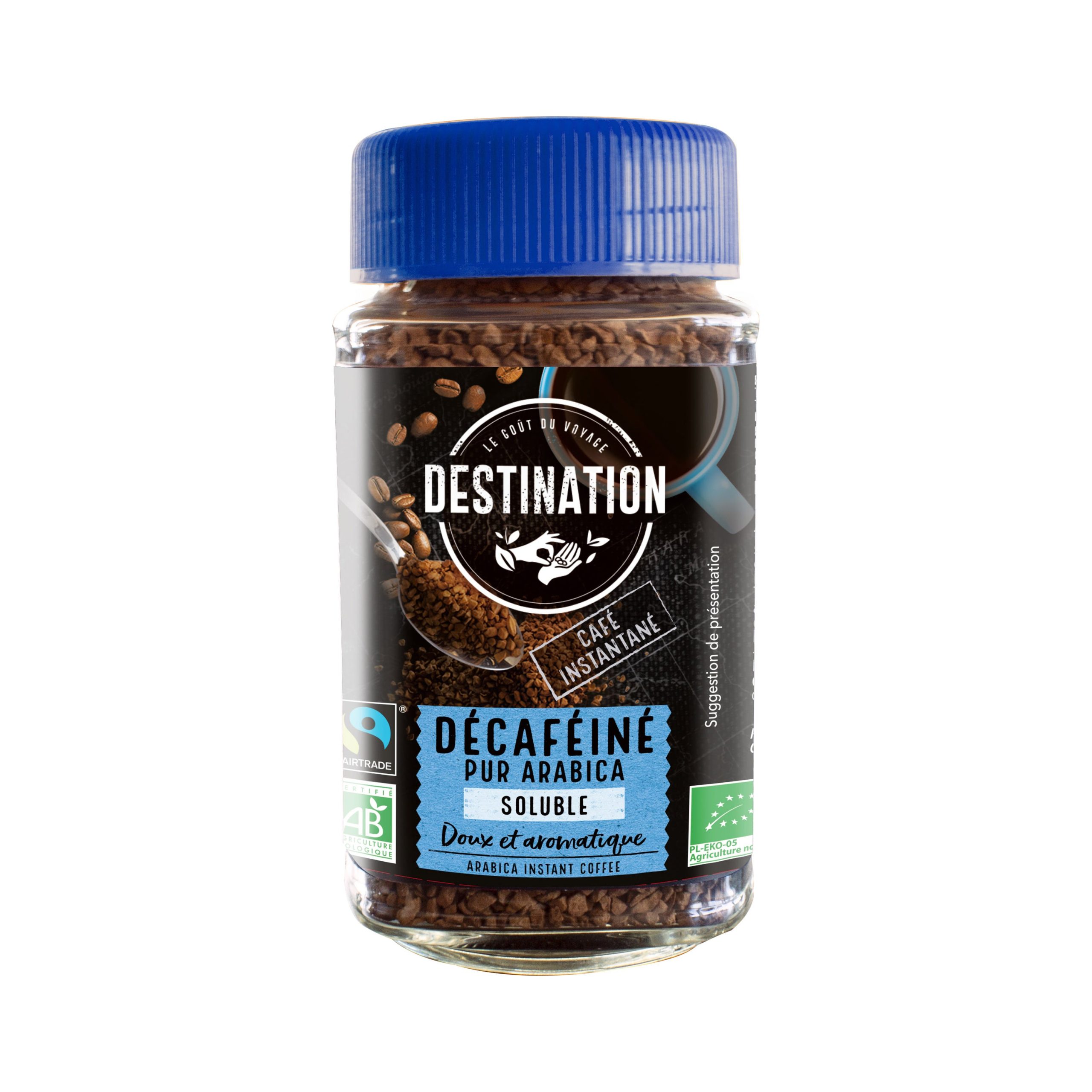 Káva instantní bez kofeinu 100 g BIO   DESTINATION Destination