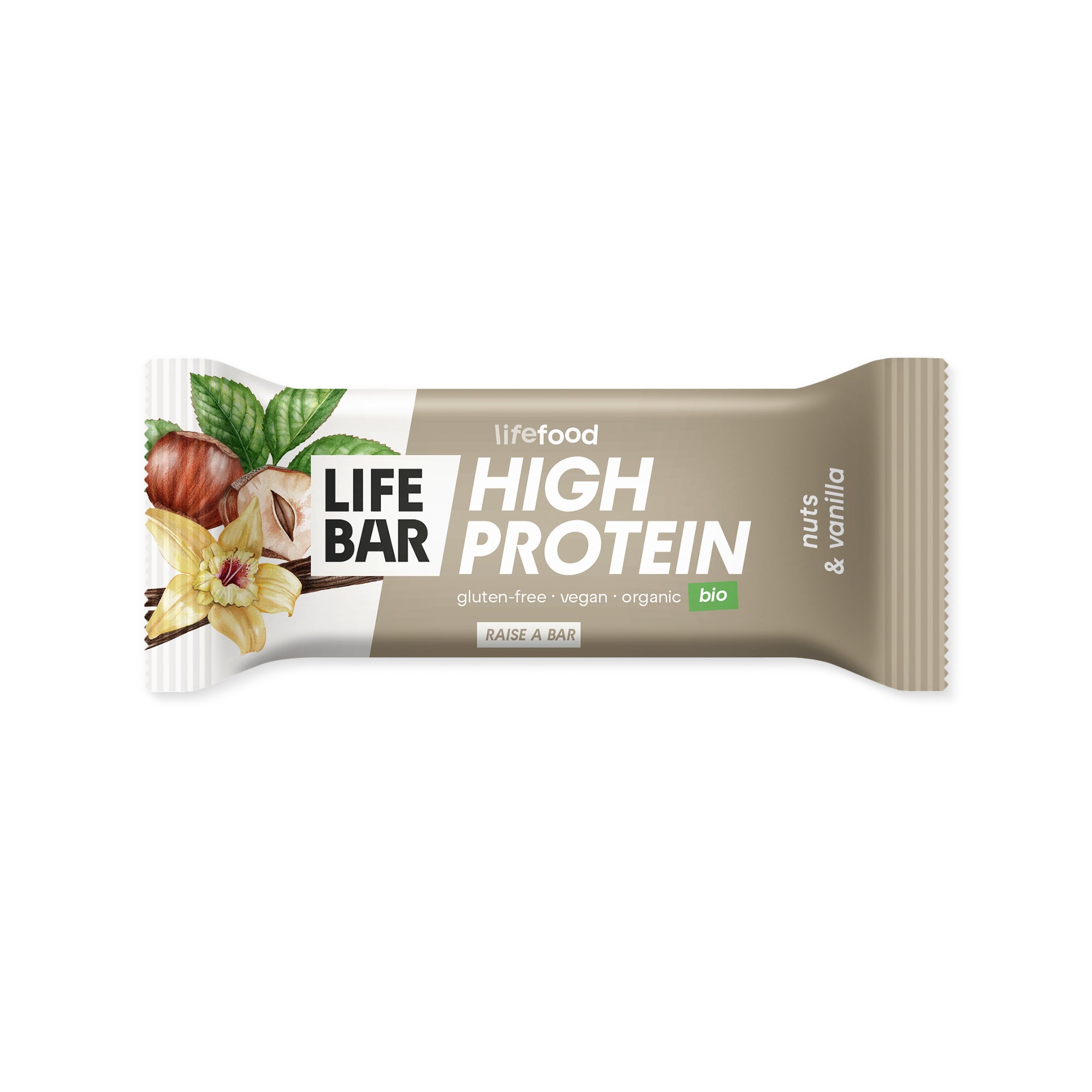 Lifefood Tyčinka Lifebar proteinová s ořechy a vanilkou BIO (40 g) - 100% veganská proteinovka Lifefood