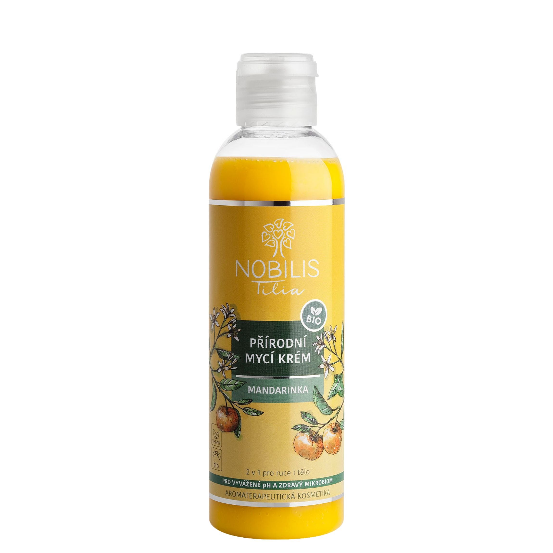 Nobilis Tilia Mycí krém na ruce i tělo Mandarinka BIO (200 ml) Nobilis Tilia